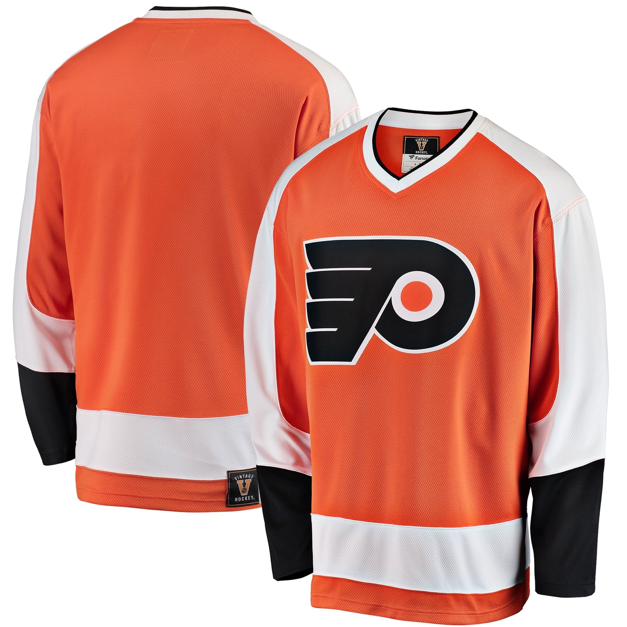 Men's Fanatics Branded Orange Philadelphia Flyers Premier Breakaway Heritage Blank Jersey - vstockx