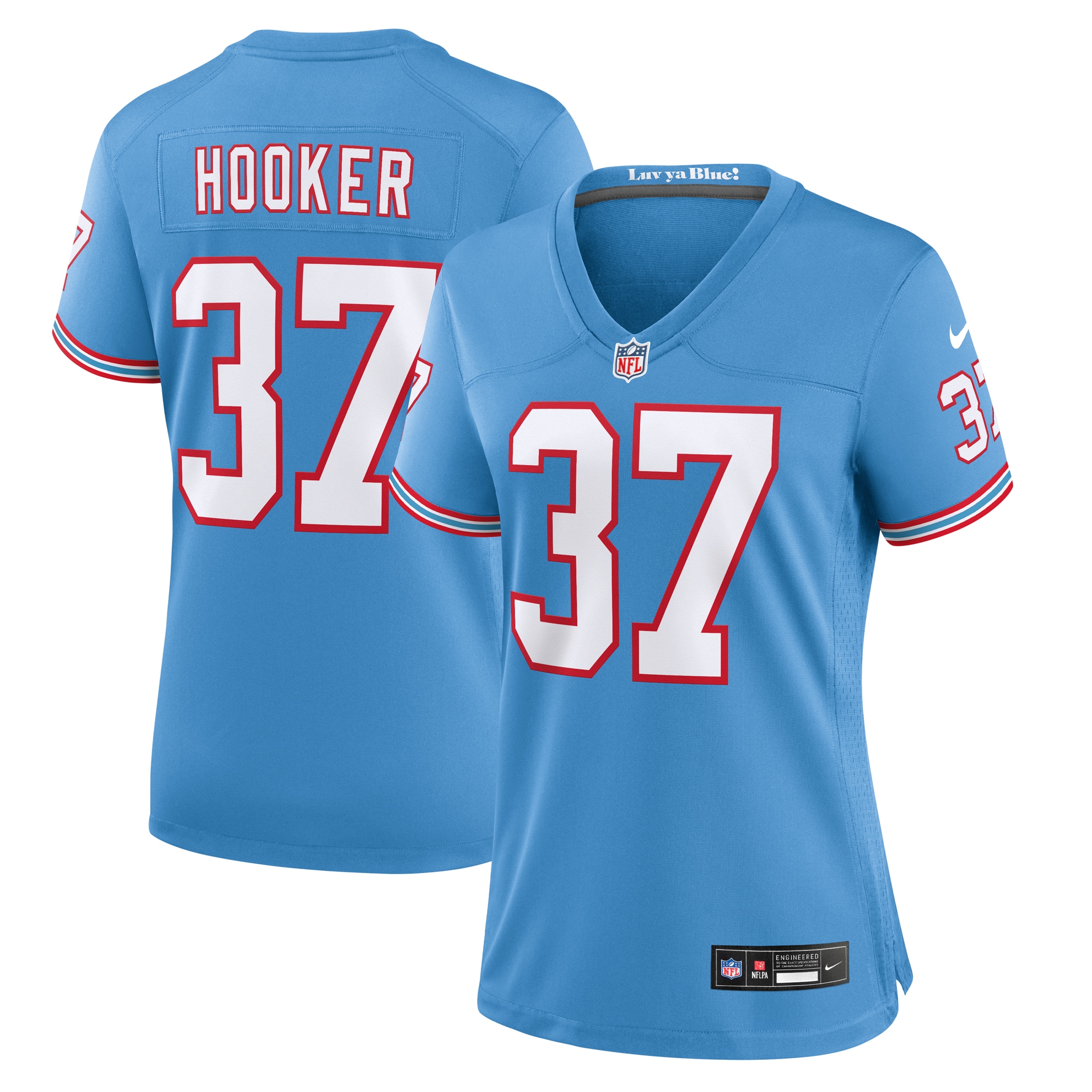 Amani Hooker Tennessee Titans Nike Women's Oilers Throwback Player Game Jersey - Light Blue - vstockx