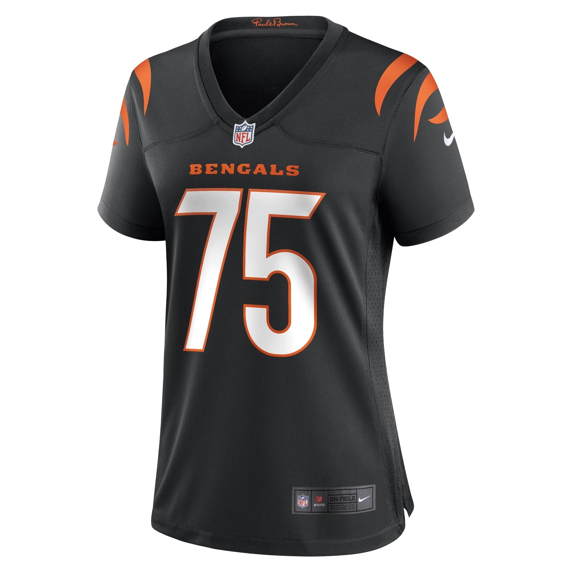 Women's Nike Orlando Brown Jr. Black Cincinnati Bengals Team Game Jersey - vstockx