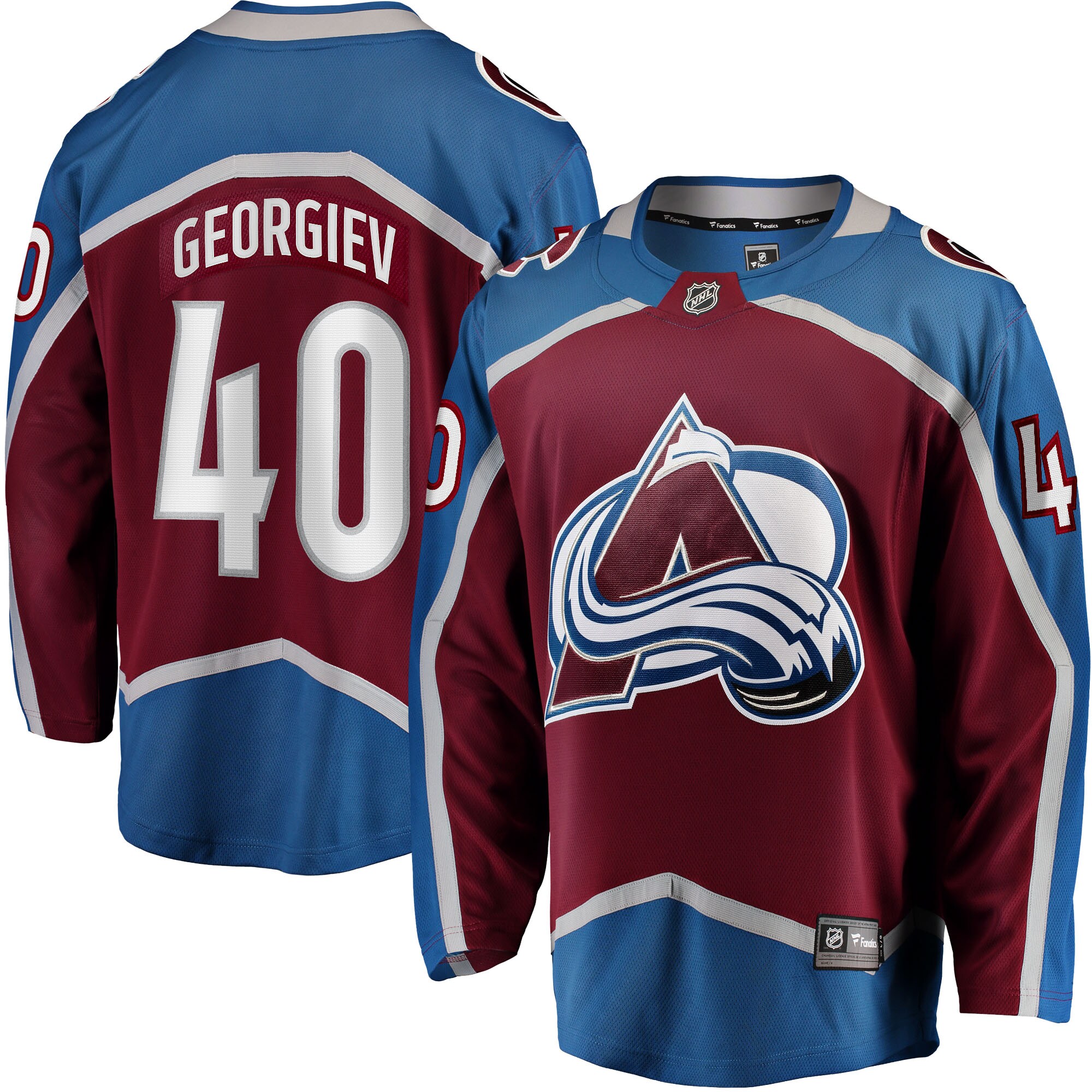 Alexandar Georgiev Colorado Avalanche Fanatics Branded Home Breakaway Player Jersey - Burgundy - vstockx
