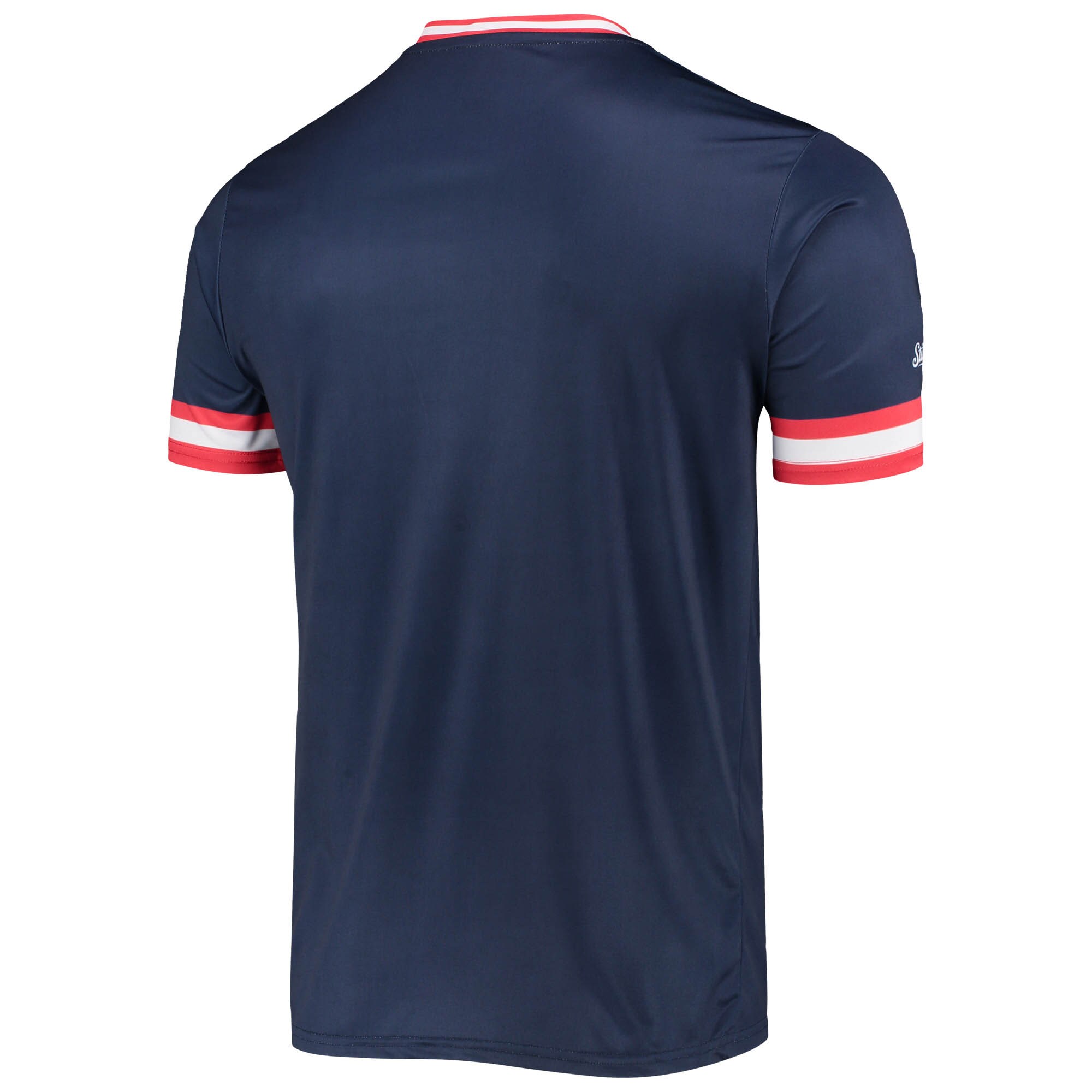 Chicago White Sox Stitches Cooperstown Collection V-Neck Team Color Jersey - Navy/Red - vstockx