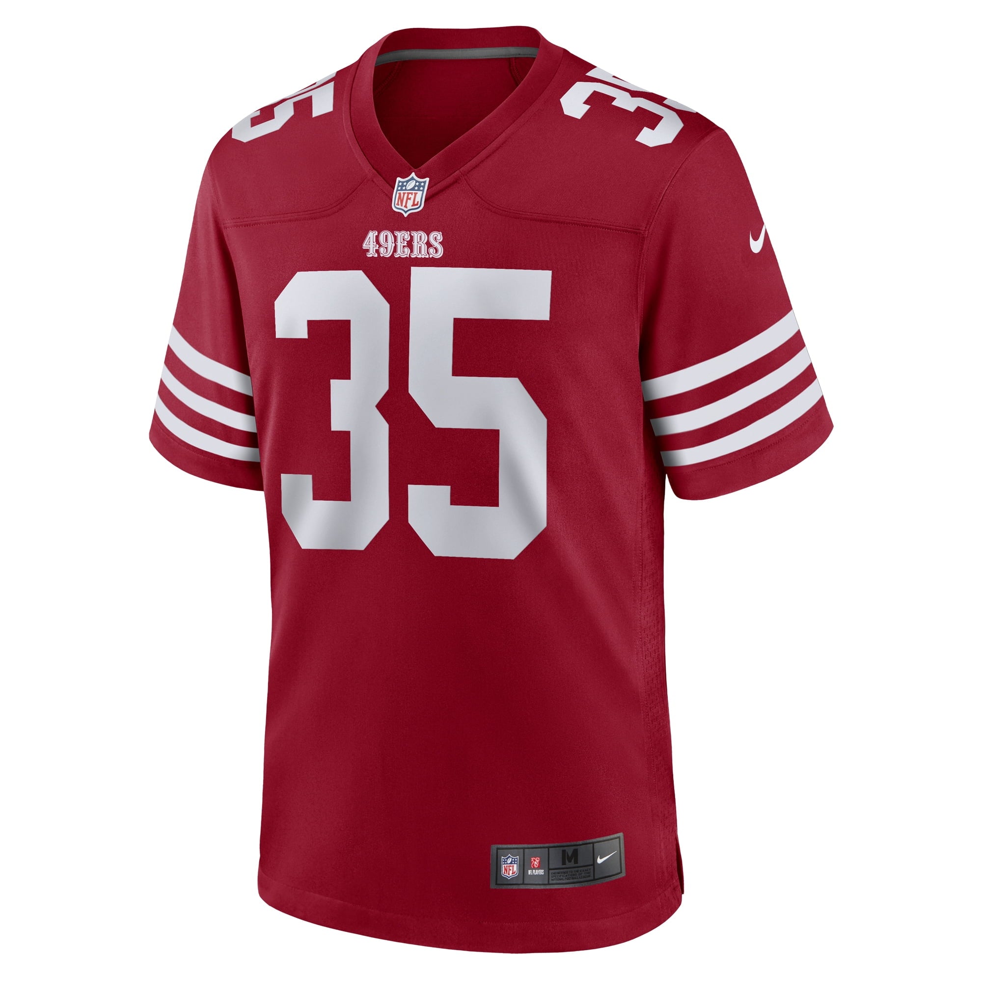 Men's Nike Tre Swilling Scarlet San Francisco 49ers Team Game Jersey - vstockx