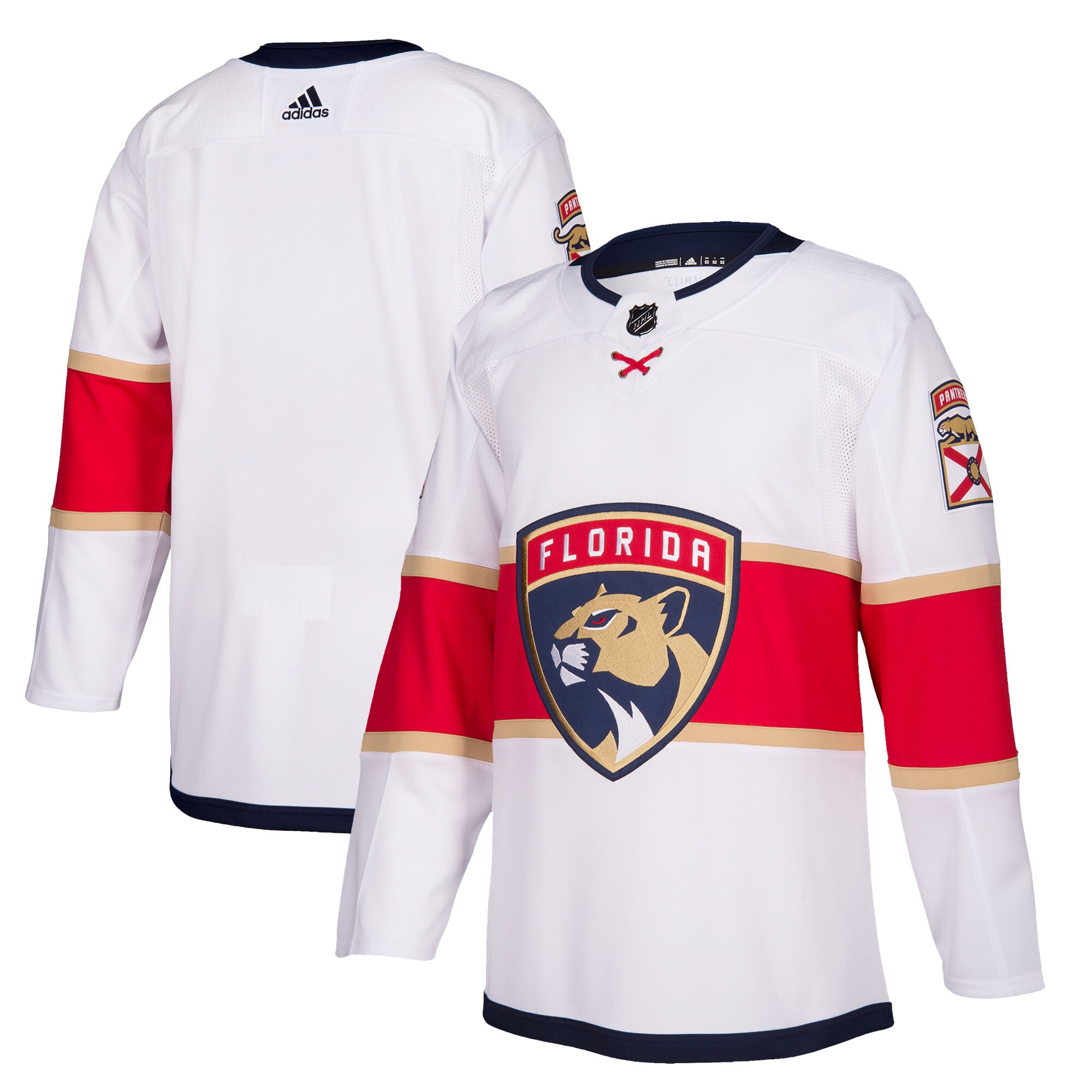 Florida Panthers adidas 2019/20 Away Authentic Jersey - White - vstockx