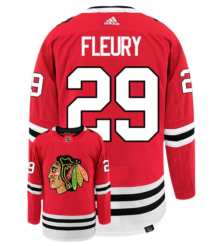 Marc-Andre Fleury Chicago Blackhawks Adidas Primegreen Authentic NHL Hockey Jersey - vstockx