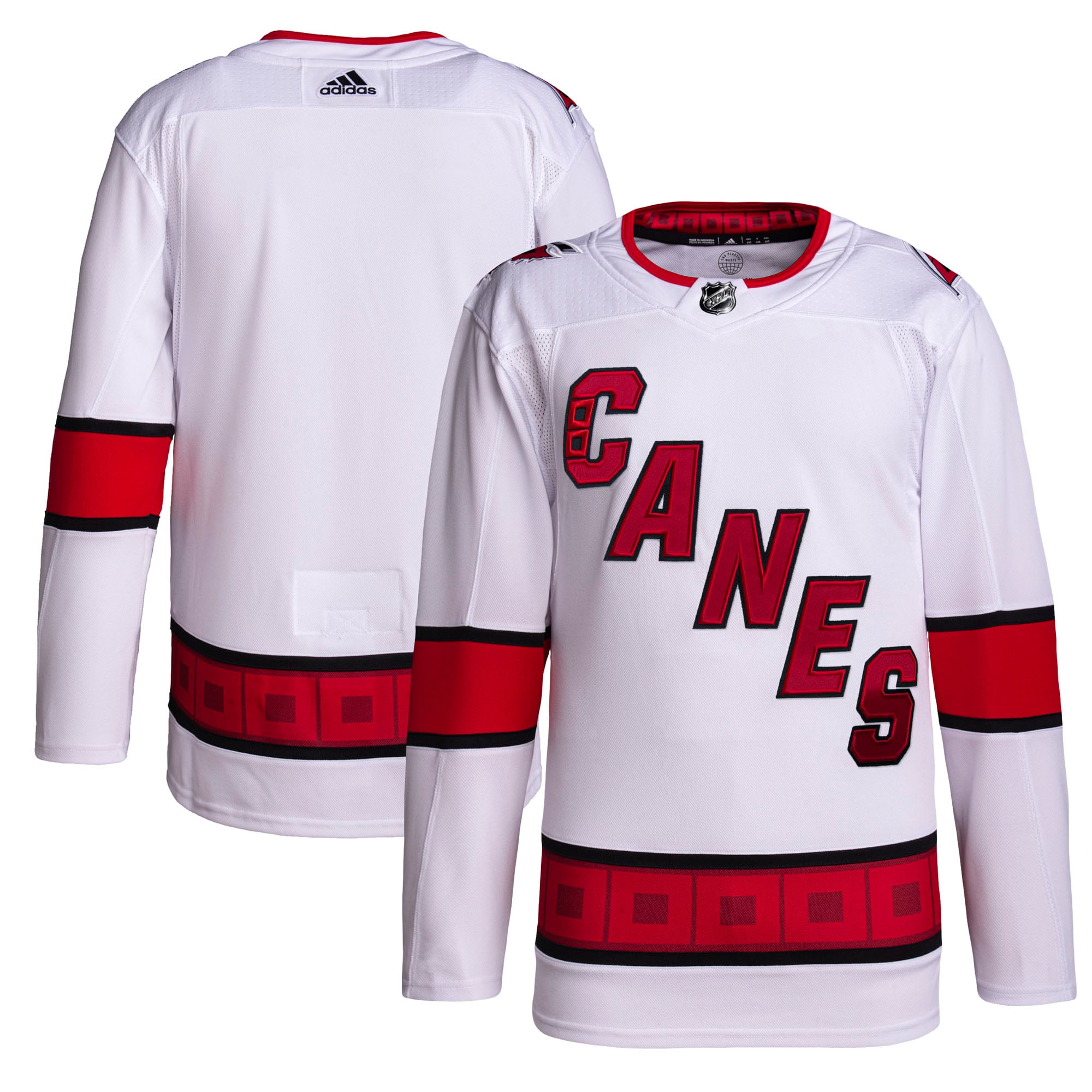 Carolina Hurricanes adidas Away Primegreen Authentic Pro Jersey - White - vstockx