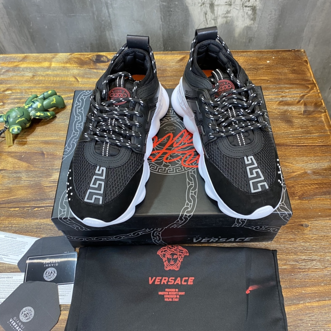 Versace Chain Reaction 2 Chainz Black - vstockx