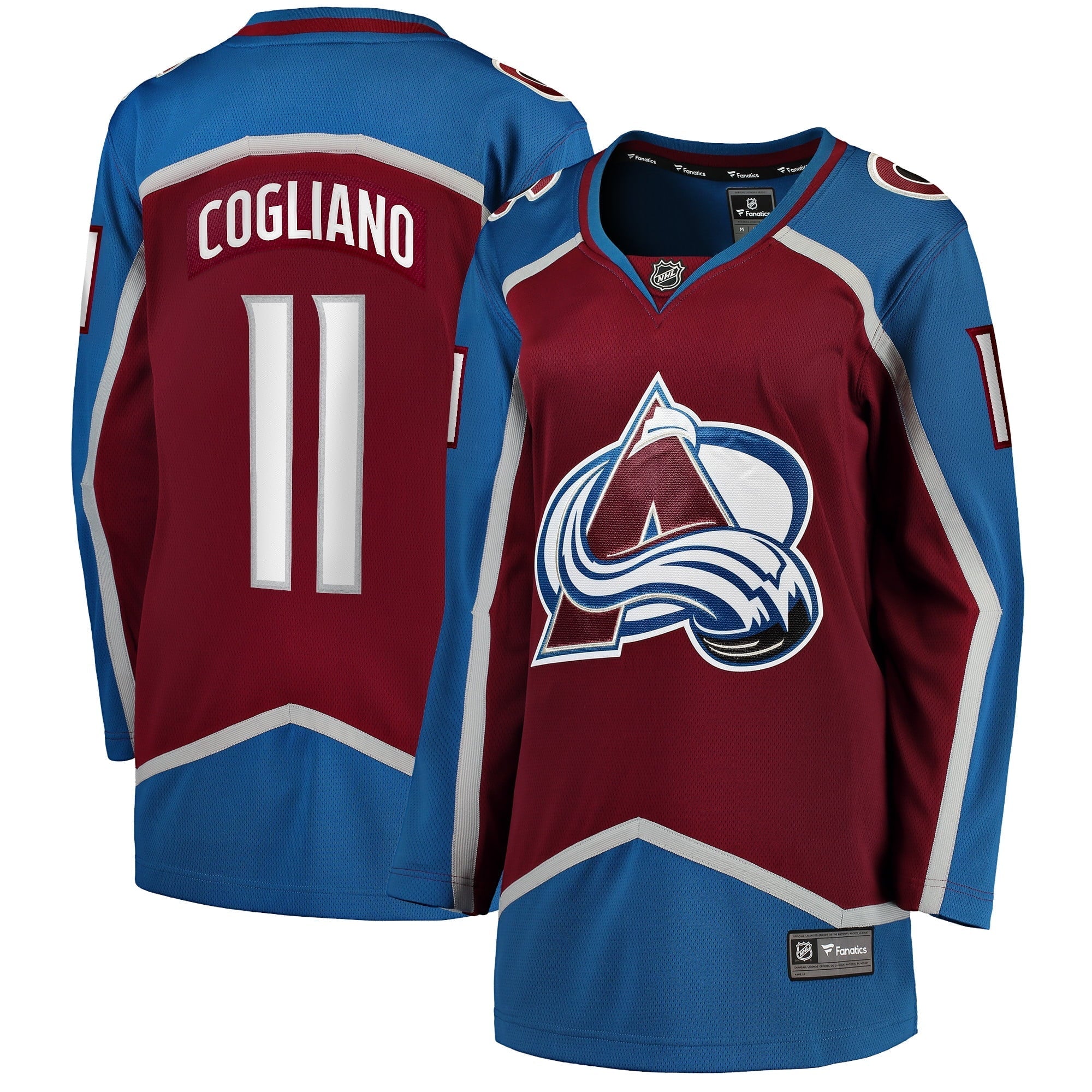 Women's Fanatics Branded Andrew Cogliano Burgundy Colorado Avalanche Home Breakaway Player Jersey - vstockx
