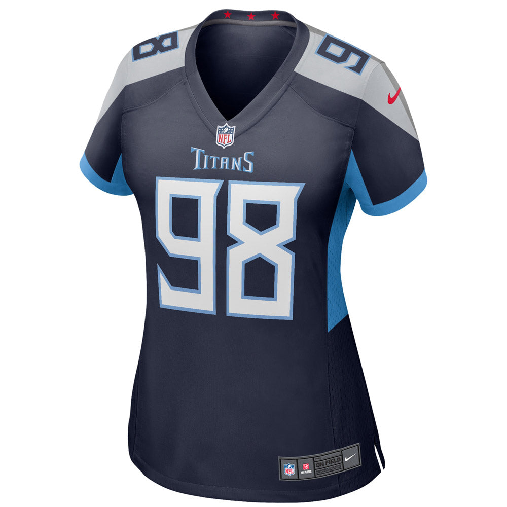 Women's Jeffery Simmons Tennessee Titans Game Jersey Navy - vstockx