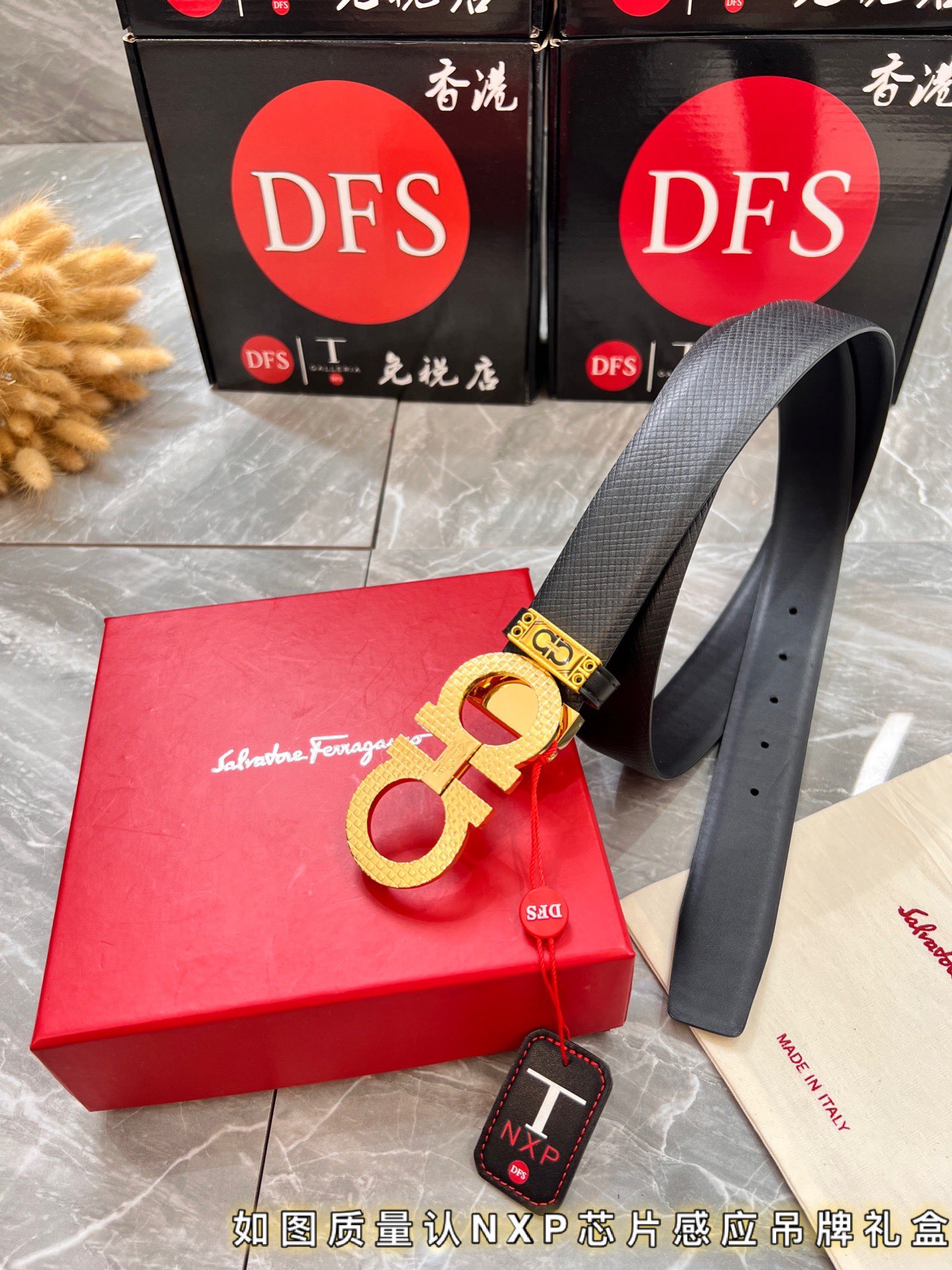 Streetwear Belt Ferragamo 319840 size:3.5cm - vstockx