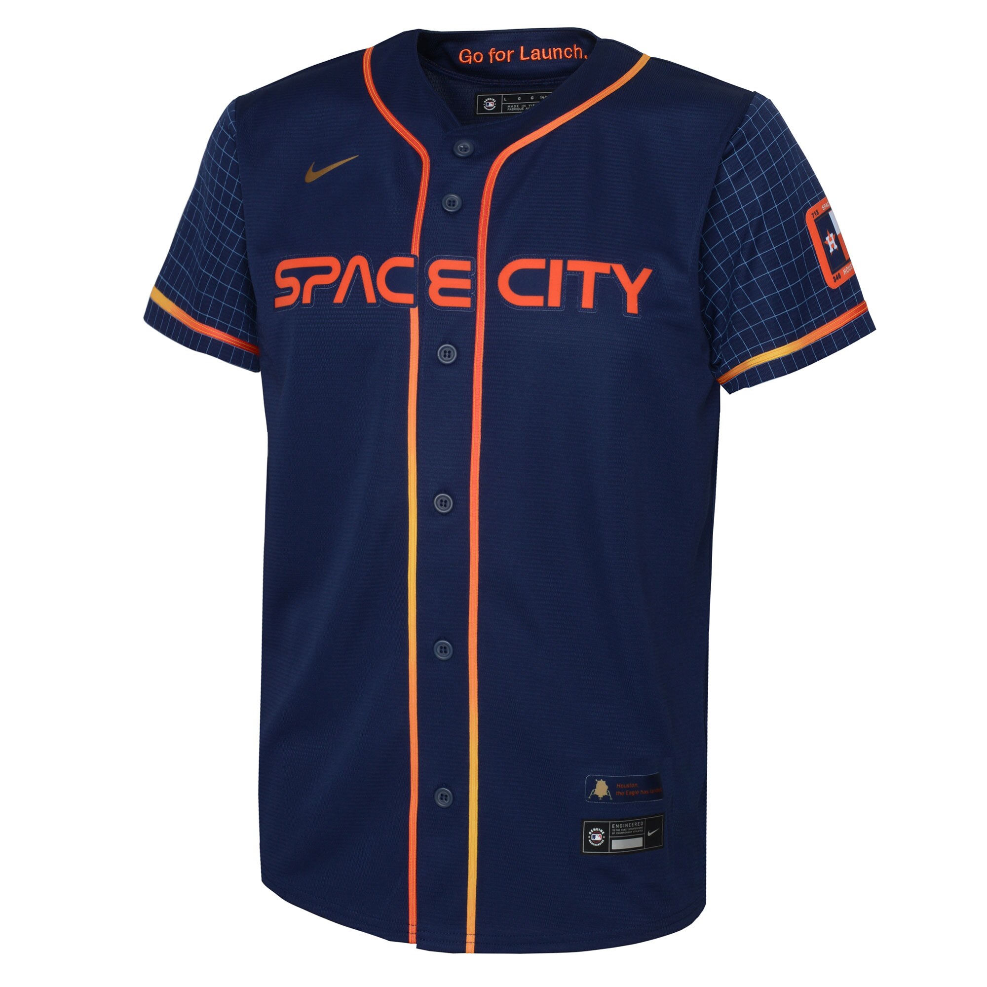 Houston Astros Nike Toddler 2022 City Connect Replica Jersey - Navy - vstockx