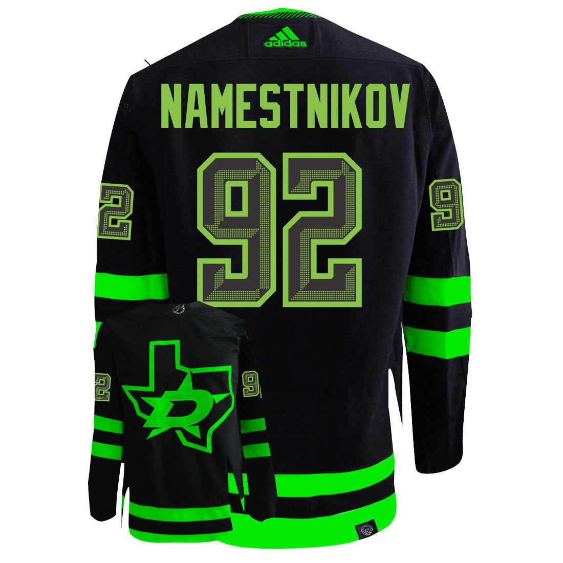 Vladislav Namestnikov Dallas Stars Adidas Primegreen Authentic NHL Hockey Jersey - vstockx