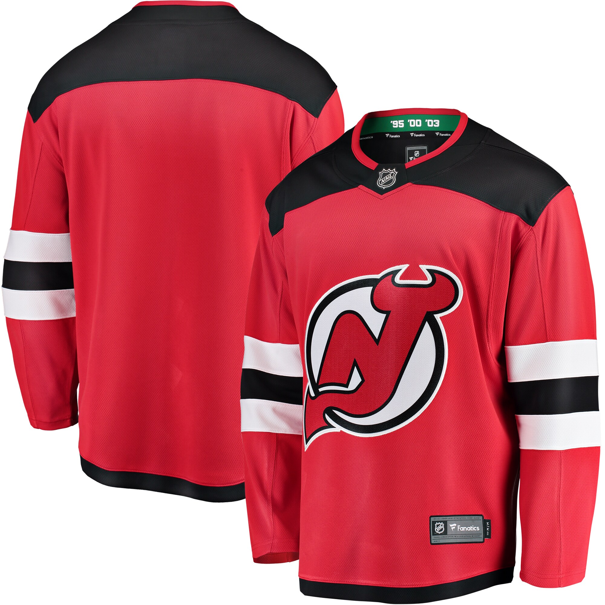 New Jersey Devils Fanatics Branded Breakaway Home Jersey - Red - vstockx