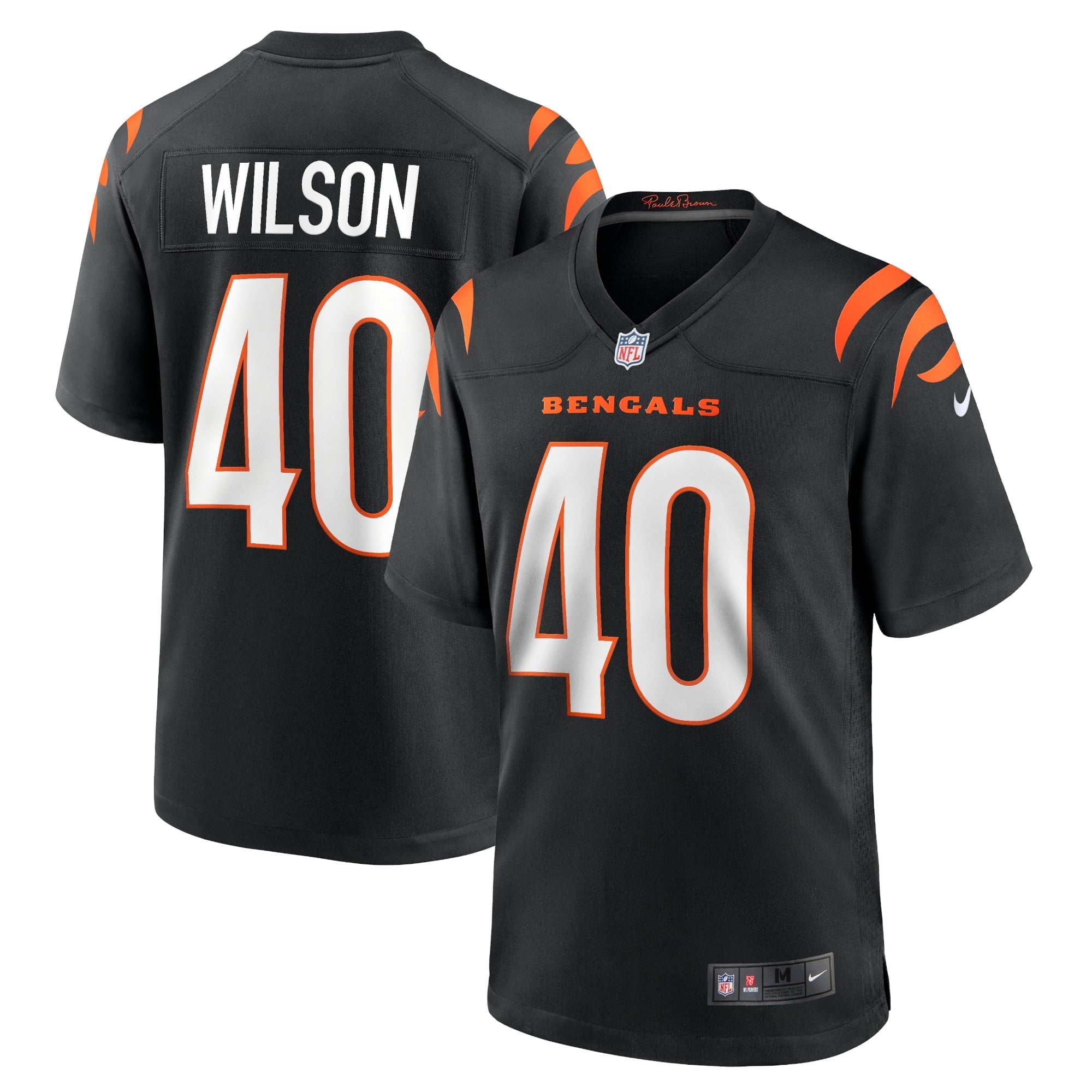 Men's Nike Brandon Wilson Black Cincinnati Bengals Game Jersey - vstockx