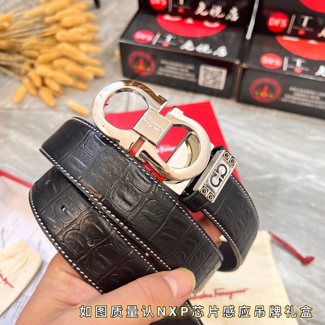 Streetwear Belt Ferragamo 320078 size:3.5cm - vstockx