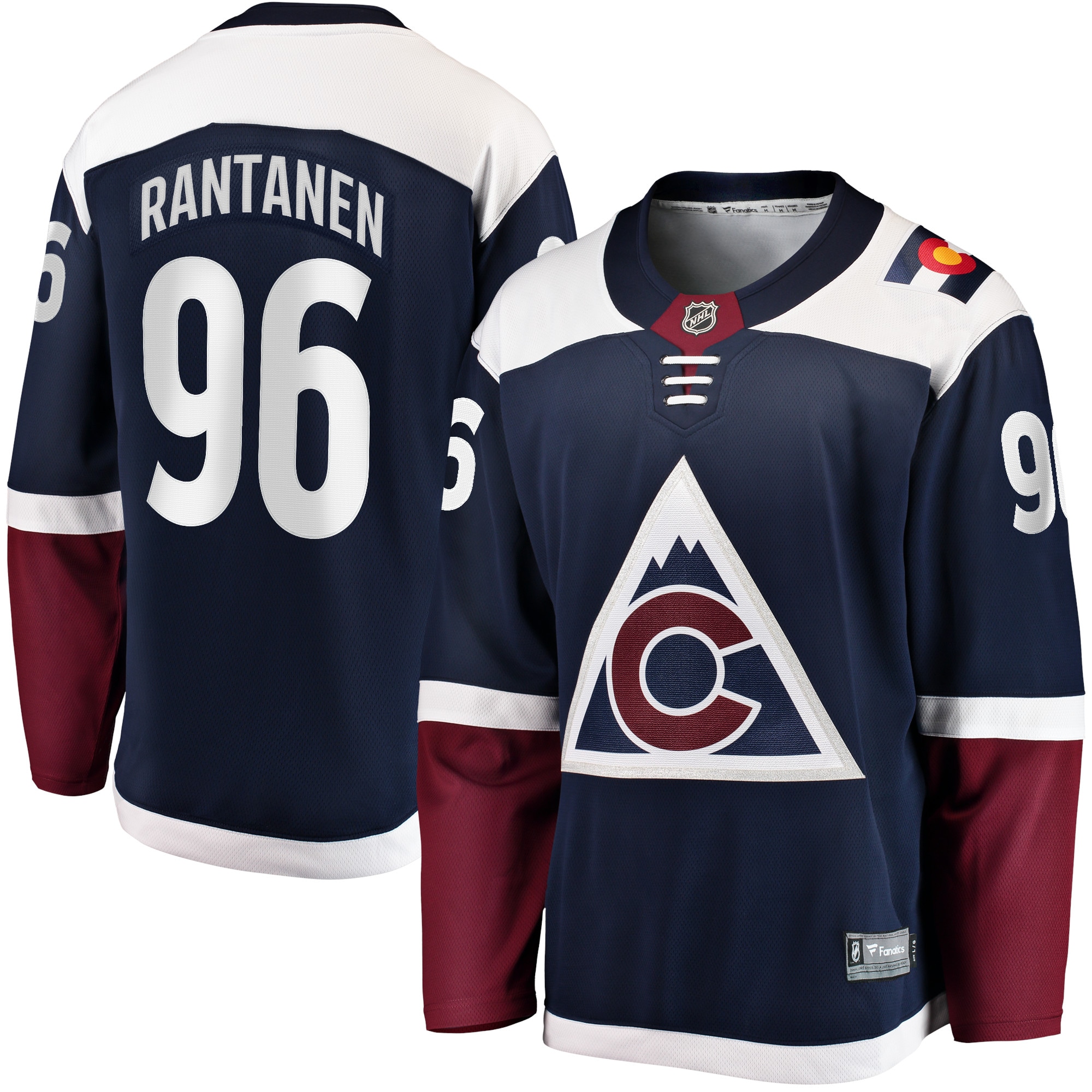 Mikko Rantanen Colorado Avalanche Fanatics Branded Premier Breakaway Player Jersey - Navy - vstockx