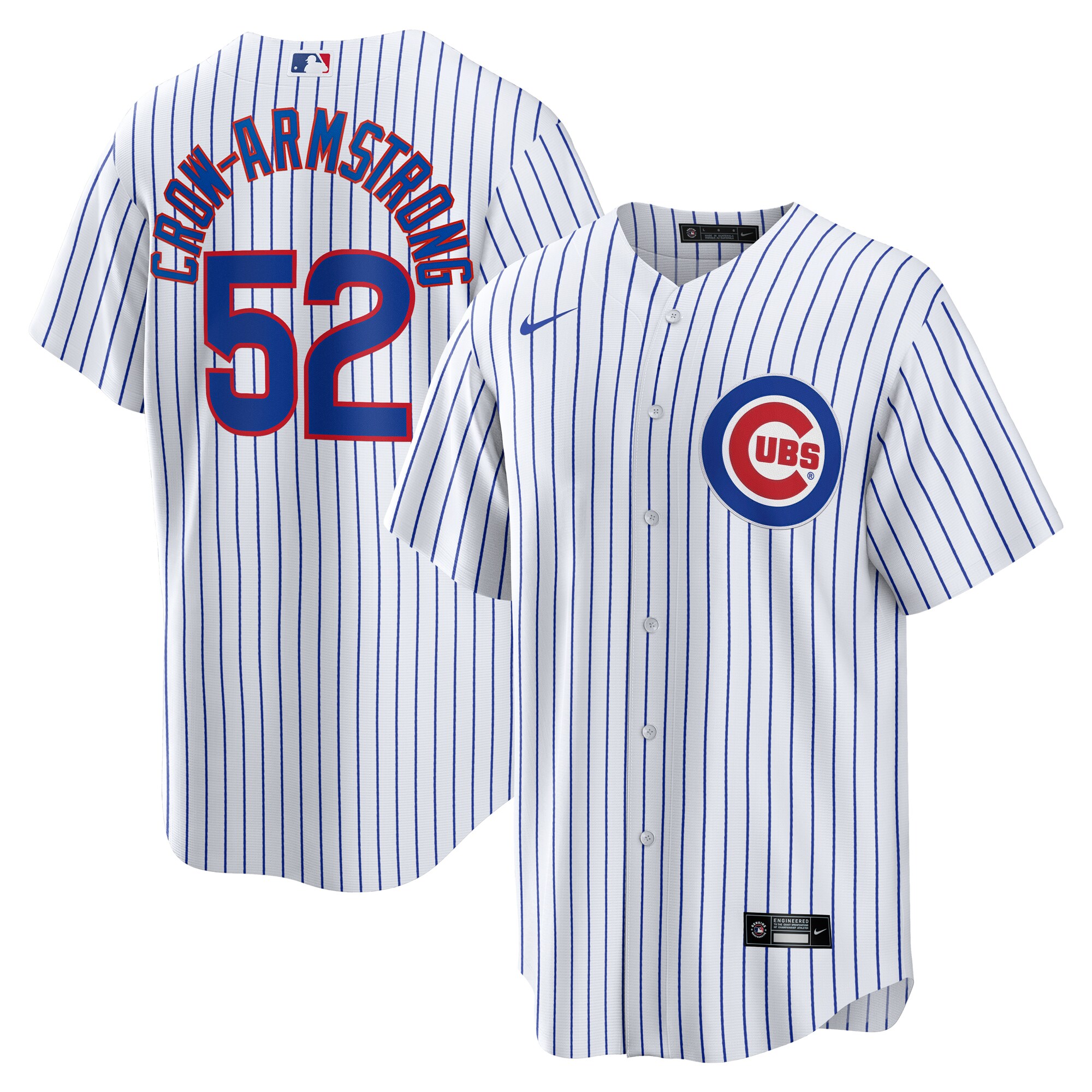 Pete Crow-Armstrong Chicago Cubs Nike Home Replica Player Jersey - White - vstockx