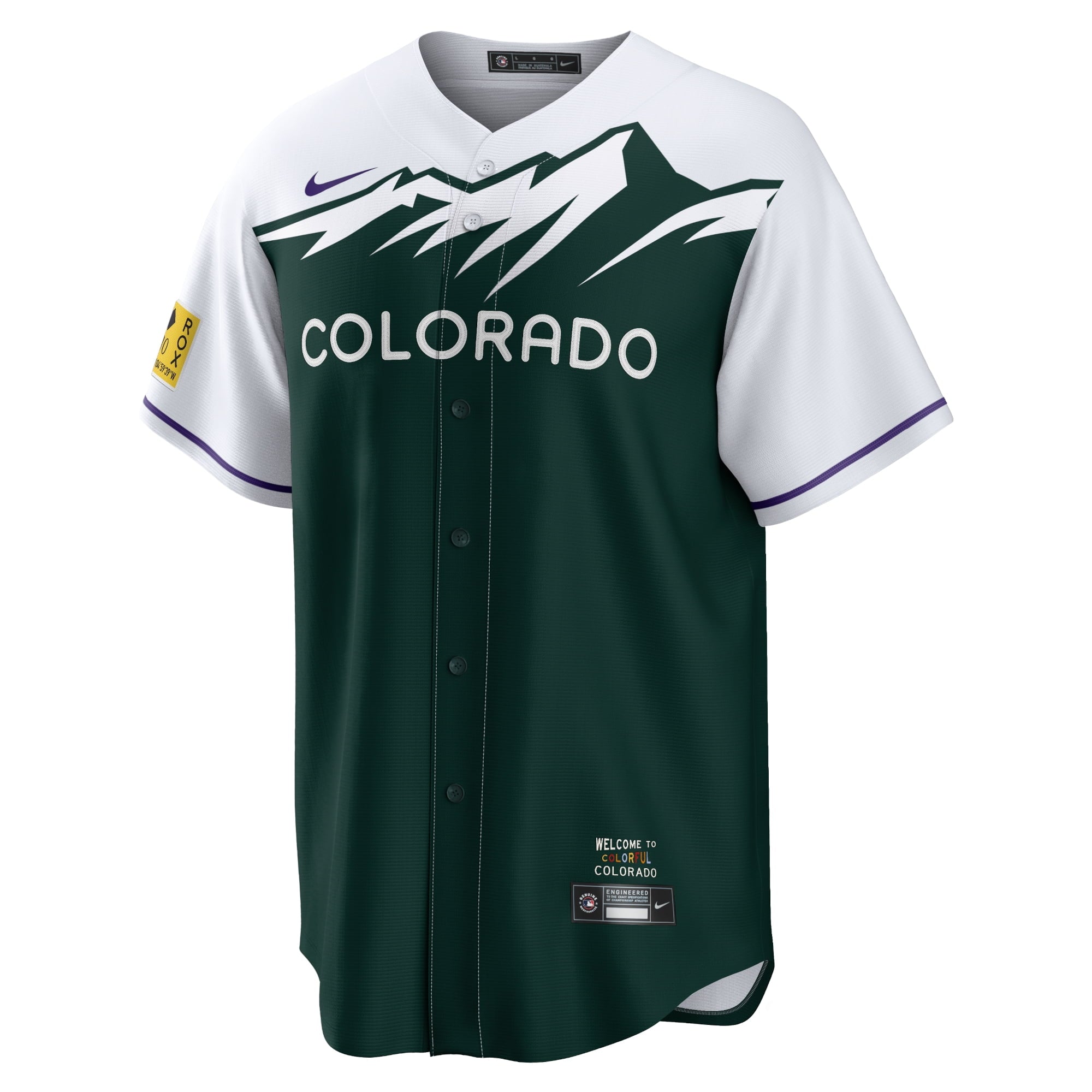 Men's Nike Kris Bryant White/Forest Green Colorado Rockies City Connect Replica Player Jersey - vstockx