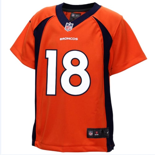 Peyton Manning Denver Broncos Nike Toddler Game Jersey - Orange - vstockx