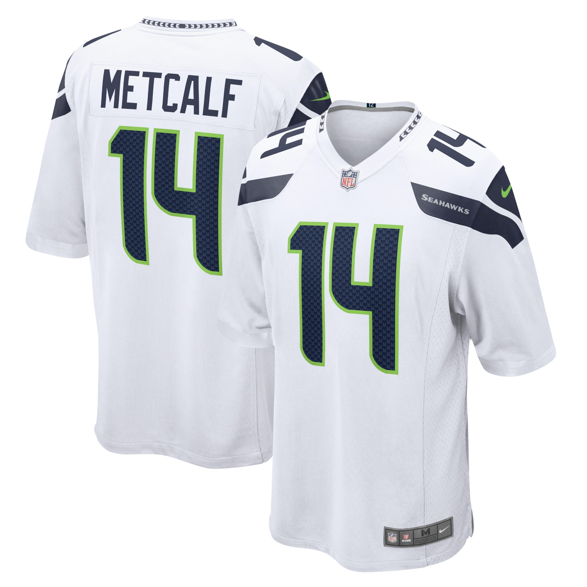 DK Metcalf Seattle Seahawks Nike Game Jersey - White - vstockx