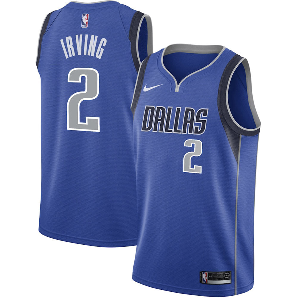 Youth Dallas Mavericks Kyrie Irving Icon Edition Jersey - Blue - vstockx