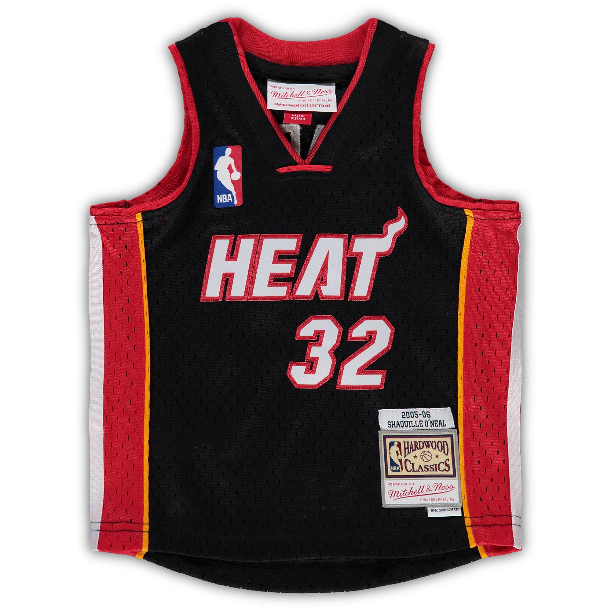 Shaquille O'Neal Miami Heat Mitchell & Ness Infant 2005/06 Hardwood Classics Retired Player Jersey - Black - vstockx