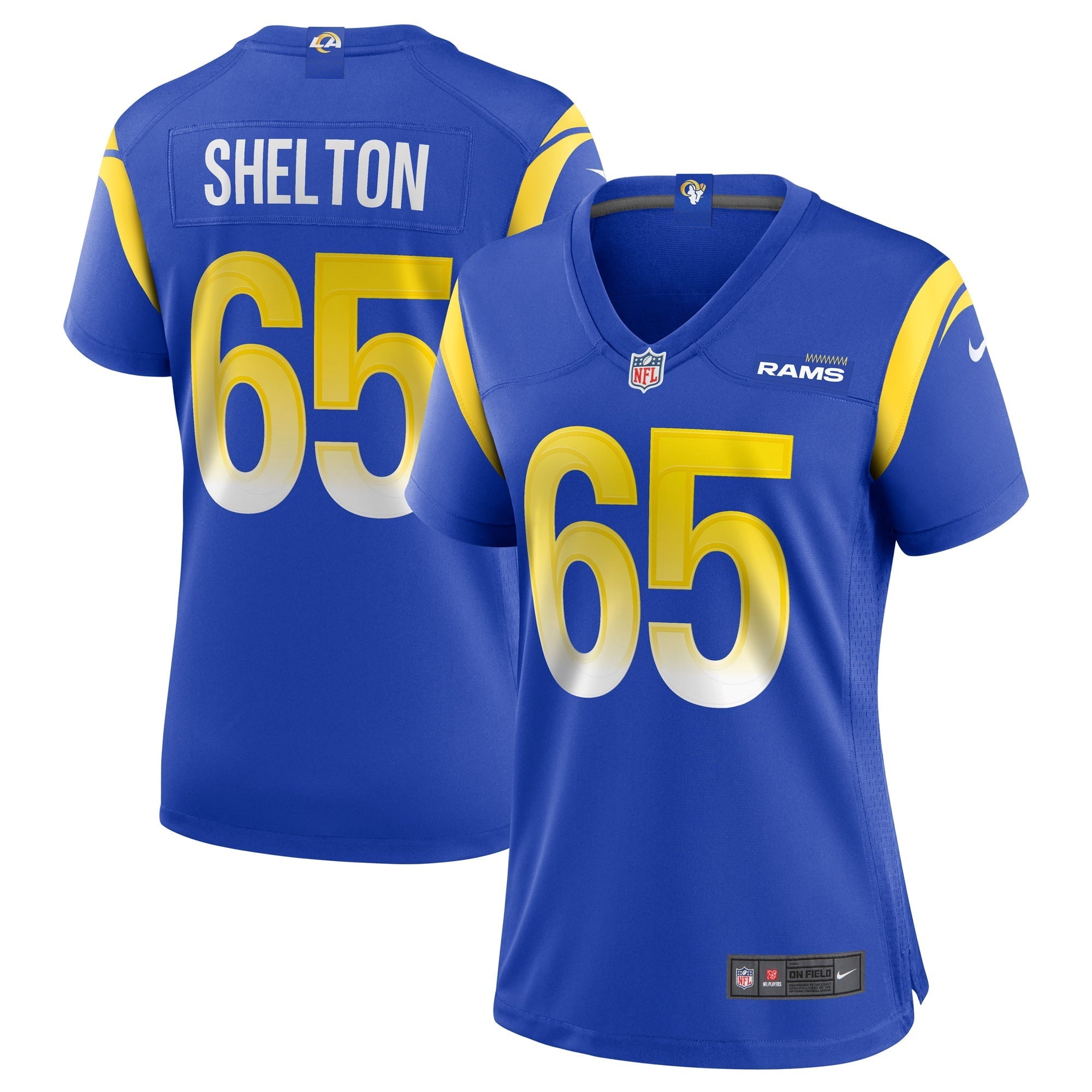 Women's Nike Coleman Shelton Royal Los Angeles Rams Game Jersey - vstockx