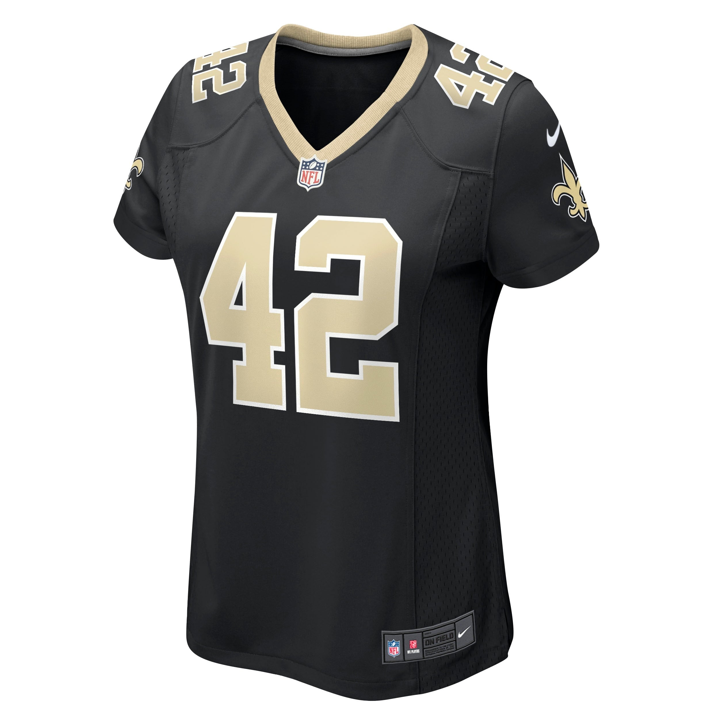 Women's Nike Chase Hansen Black New Orleans Saints Game Jersey - vstockx