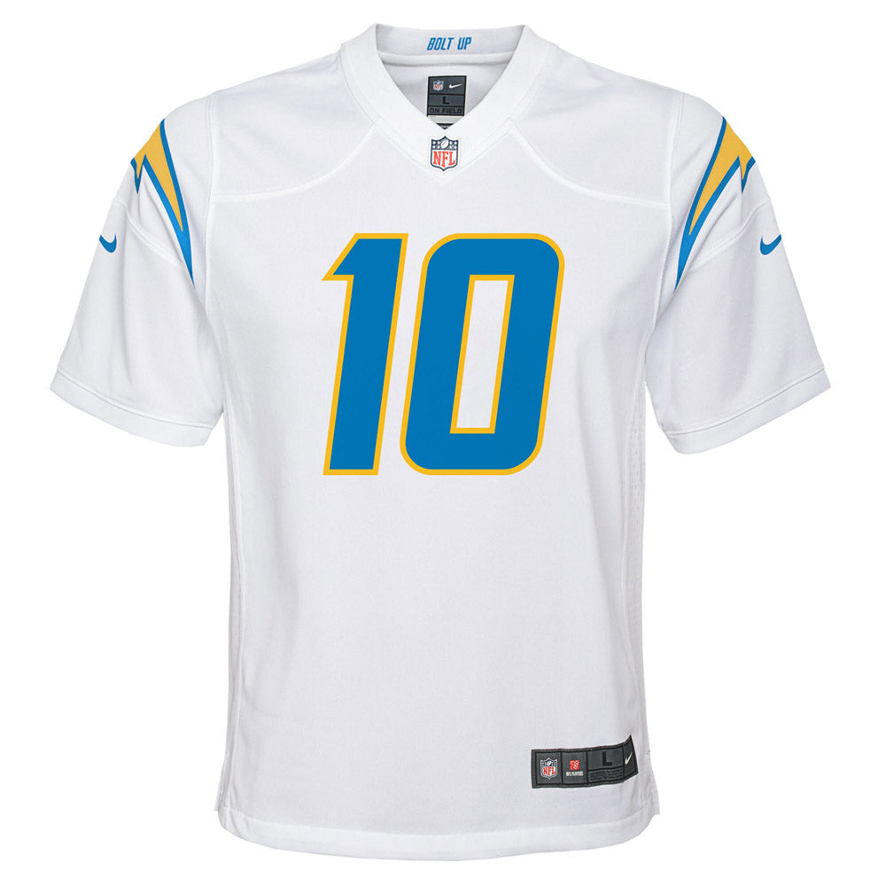 Youth Los Angeles Chargers Justin Herbert Team Game Jersey White - vstockx