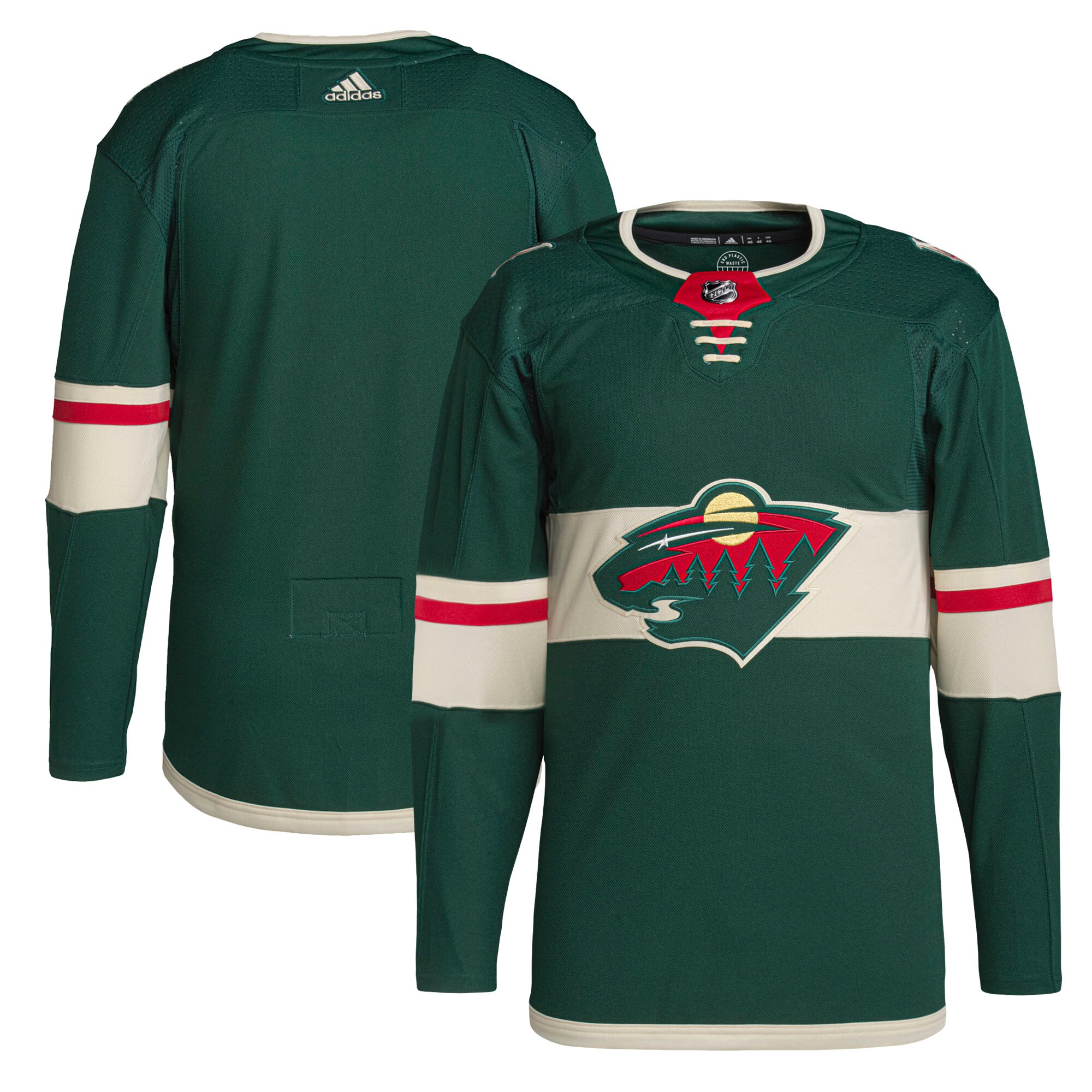 Minnesota Wild adidas Home Primegreen Authentic Pro Jersey - Green - vstockx