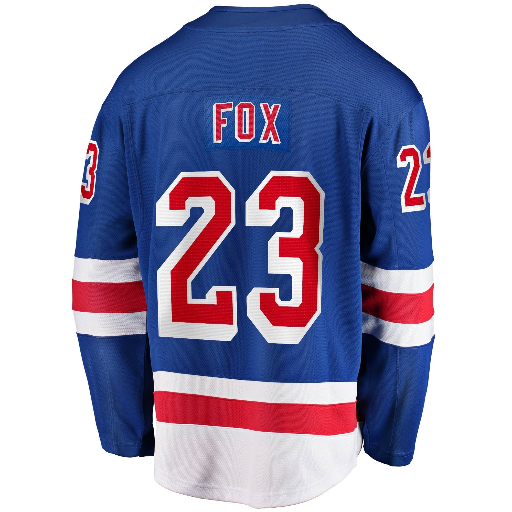 Men's Fanatics Branded Adam Fox Blue New York Rangers 2017/18 Home Breakaway Replica Jersey - vstockx