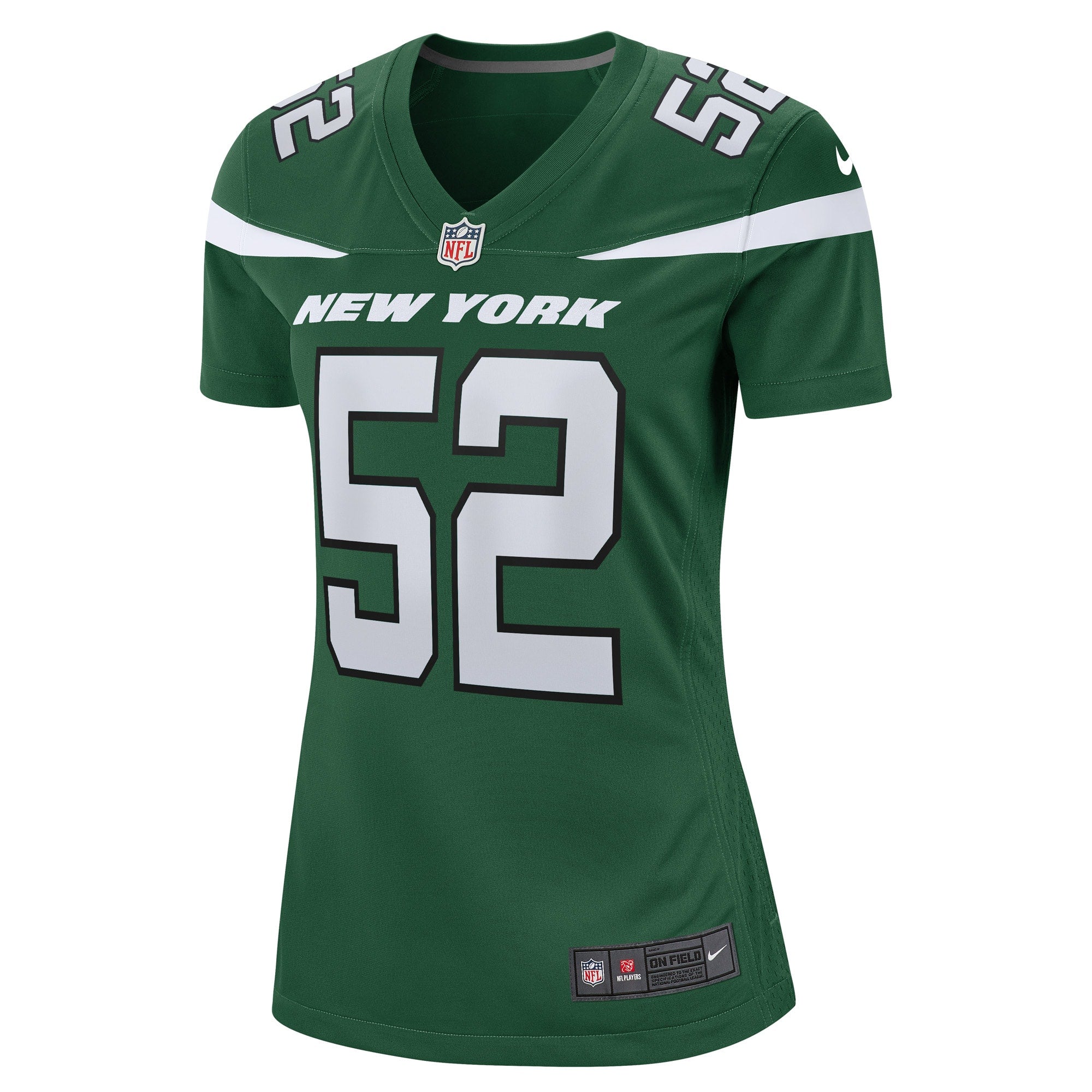 Women's Nike Jermaine Johnson II Gotham Green New York Jets Game Player Jersey - vstockx