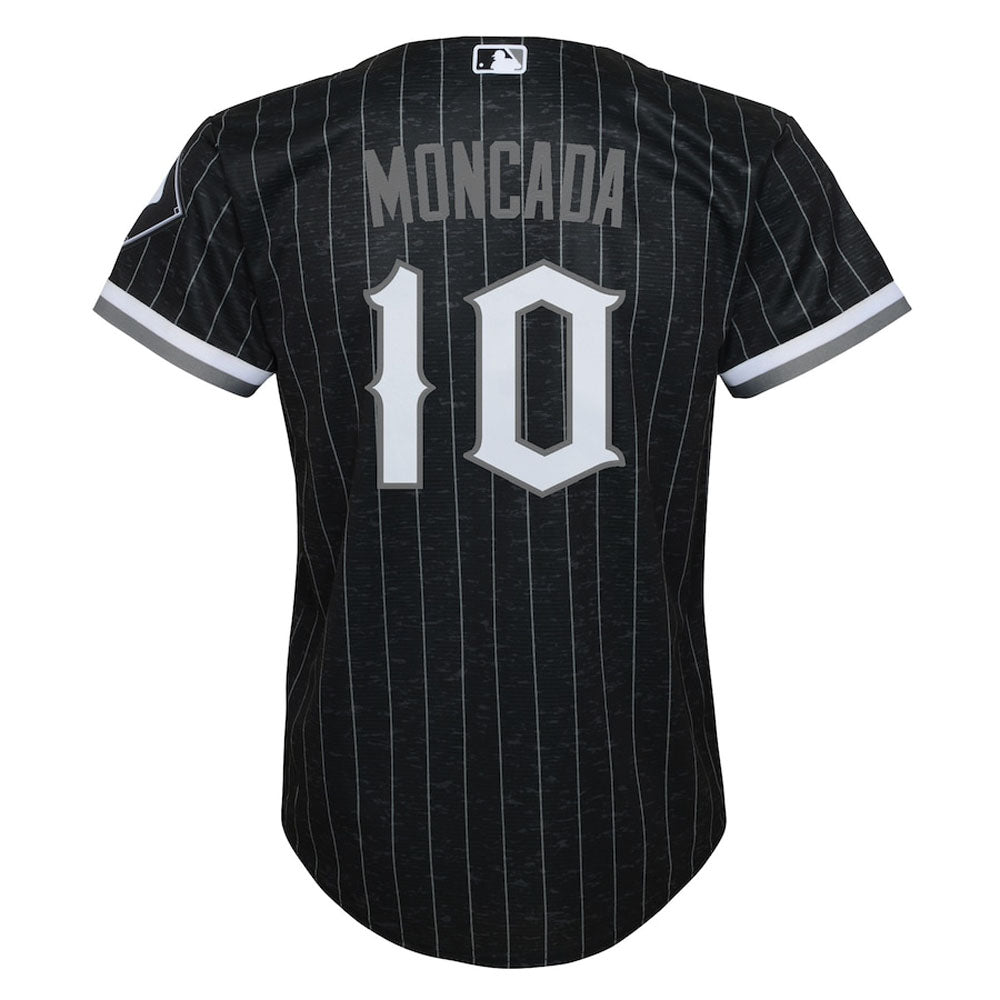 Youth Chicago White Sox Yoan Moncada City Connect Replica Jersey - Black - vstockx