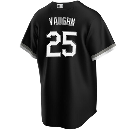 Men's Andrew Vaughn Chicago White Sox Black Alternate Spring Training Premium Replica Jersey - vstockx