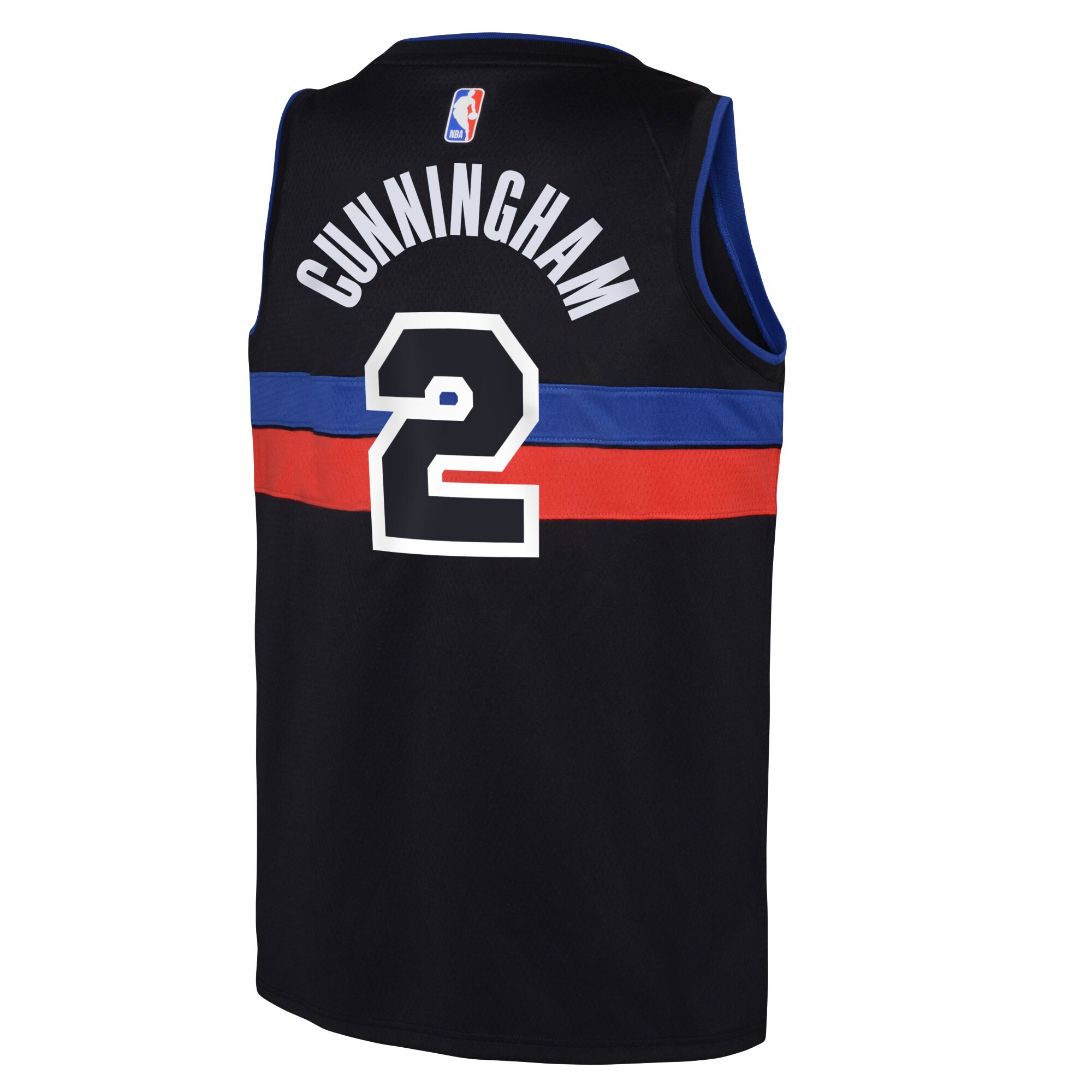Cade Cunningham Detroit Pistons Jordans Brand Youth Swingman Jersey - Statement Edition - Black - vstockx