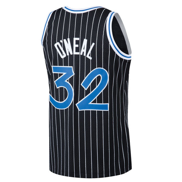 Men's Shaquille O'Neal Orlando Magic 1994-95 Black Swingman Replica Jersey By Mitchell & Ness - vstockx