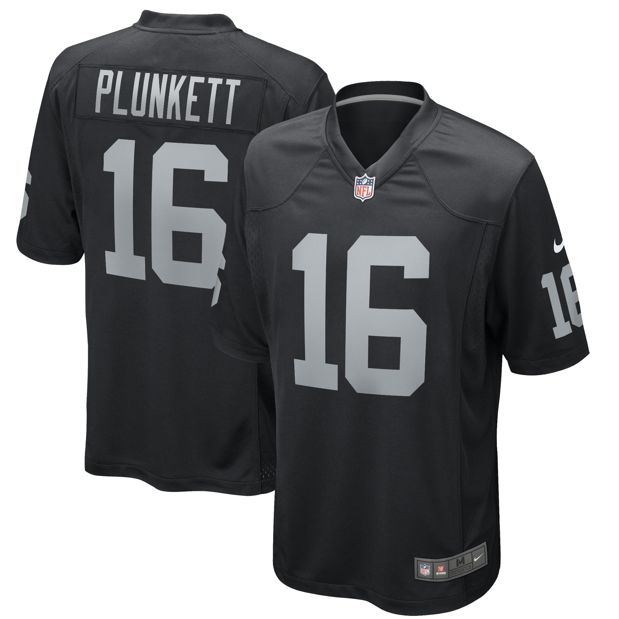 Jim Plunkett Las Vegas Raiders Nike Game Retired Player Jersey - Black - vstockx