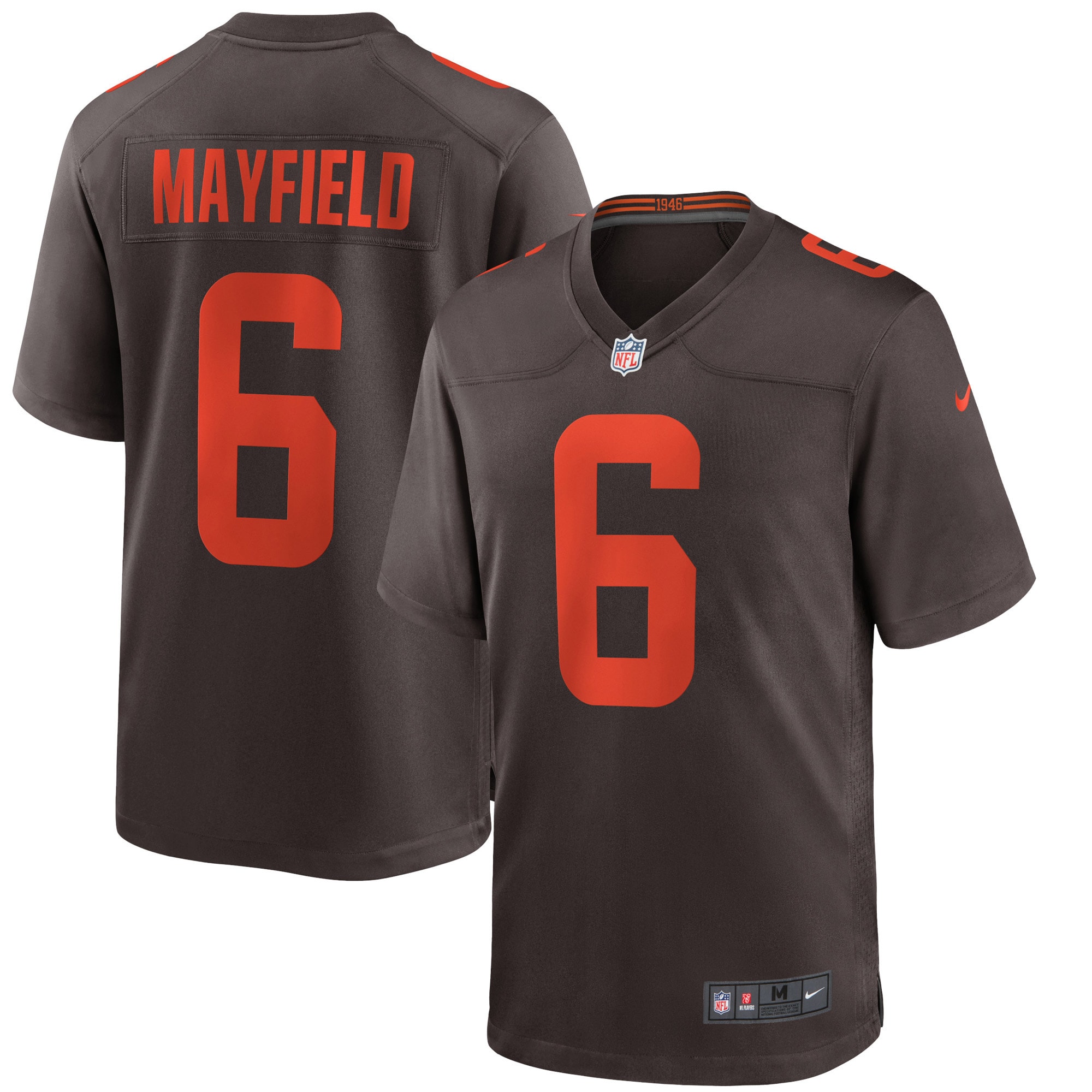 Baker Mayfield Cleveland Browns Nike Alternate Game Jersey - Brown - vstockx