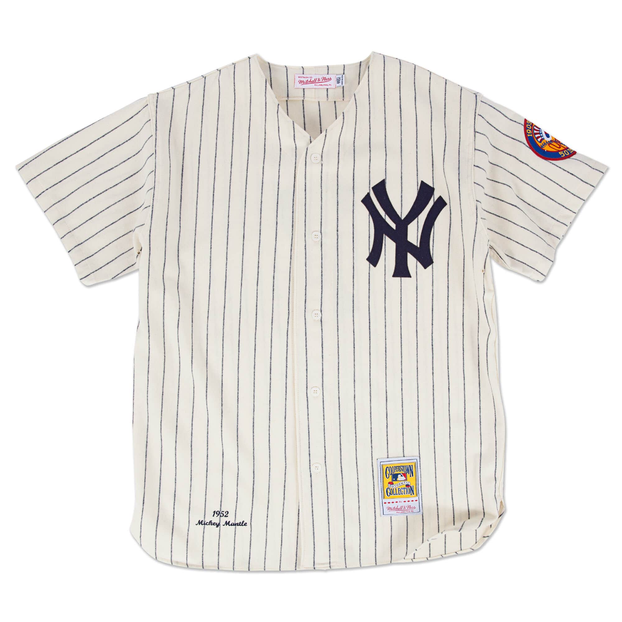 Authentic Jersey New York Yankees Home 1952 Mickey Mantle - vstockx