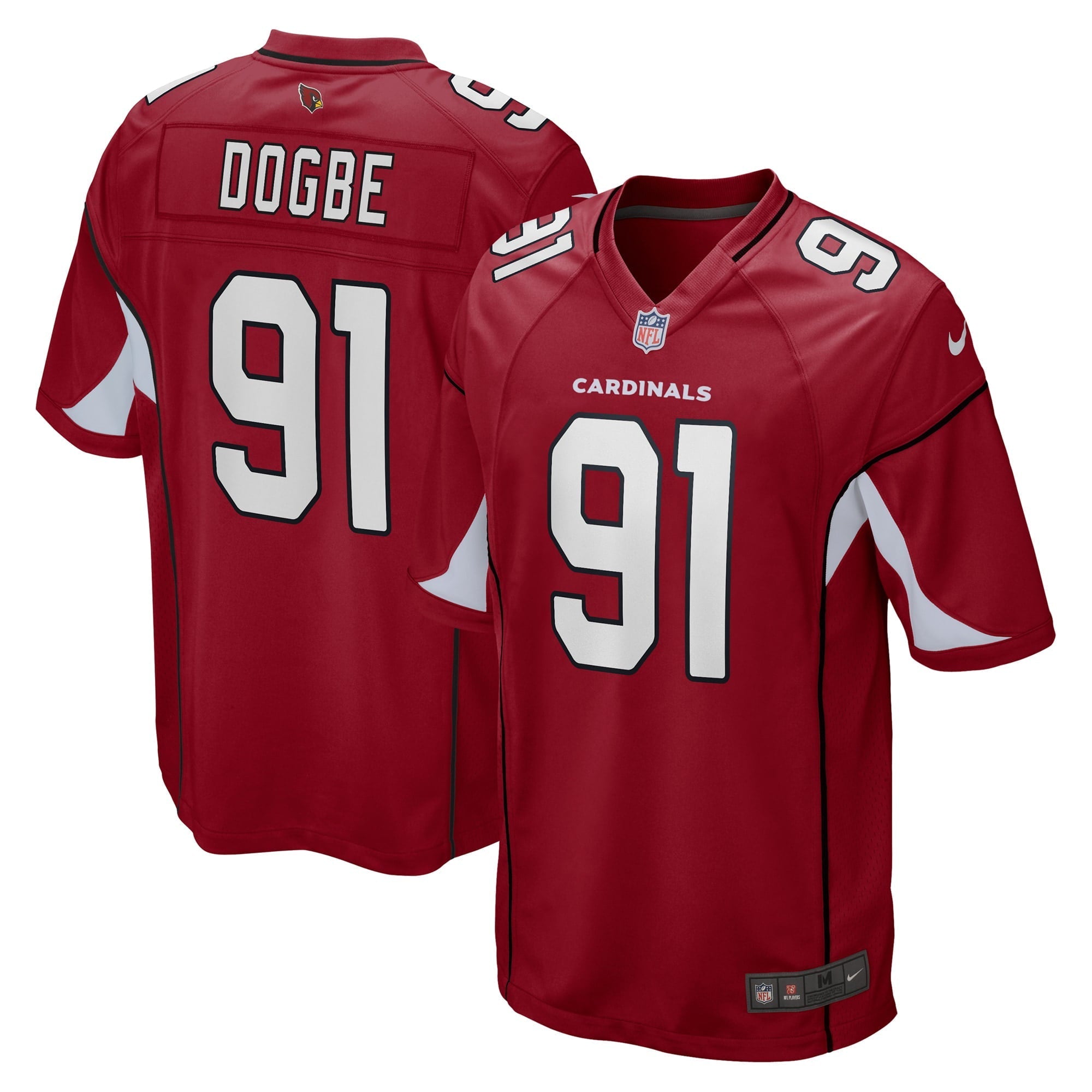 Men's Nike Michael Dogbe Cardinal Arizona Cardinals Game Jersey - vstockx