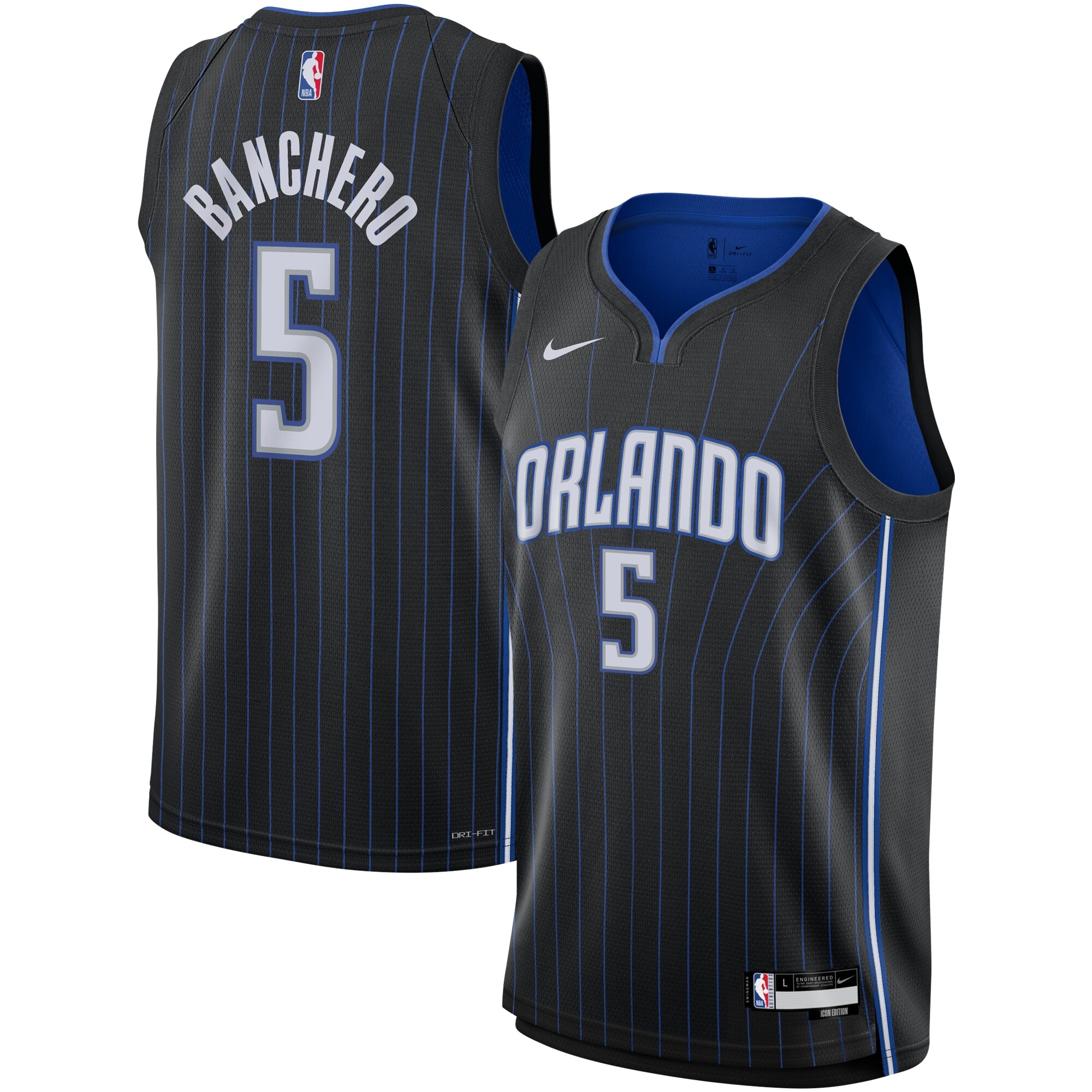 Paolo Banchero Orlando Magic Nike Youth Swingman Jersey - Icon Edition - Black - vstockx