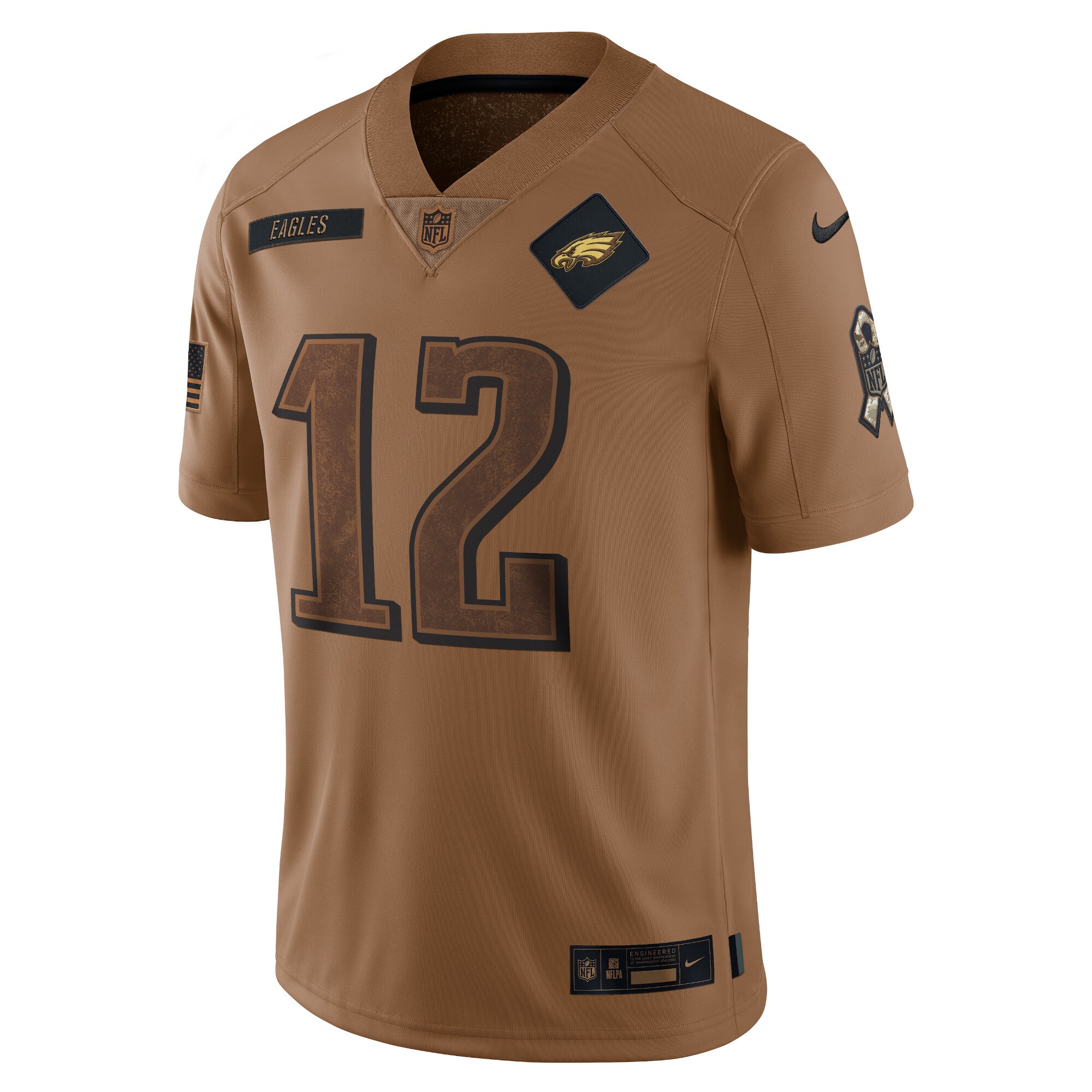 Randall Cunningham Philadelphia Eagles Nike 2023 Salute To Service Retired Player Limited Jersey - Brown - vstockx