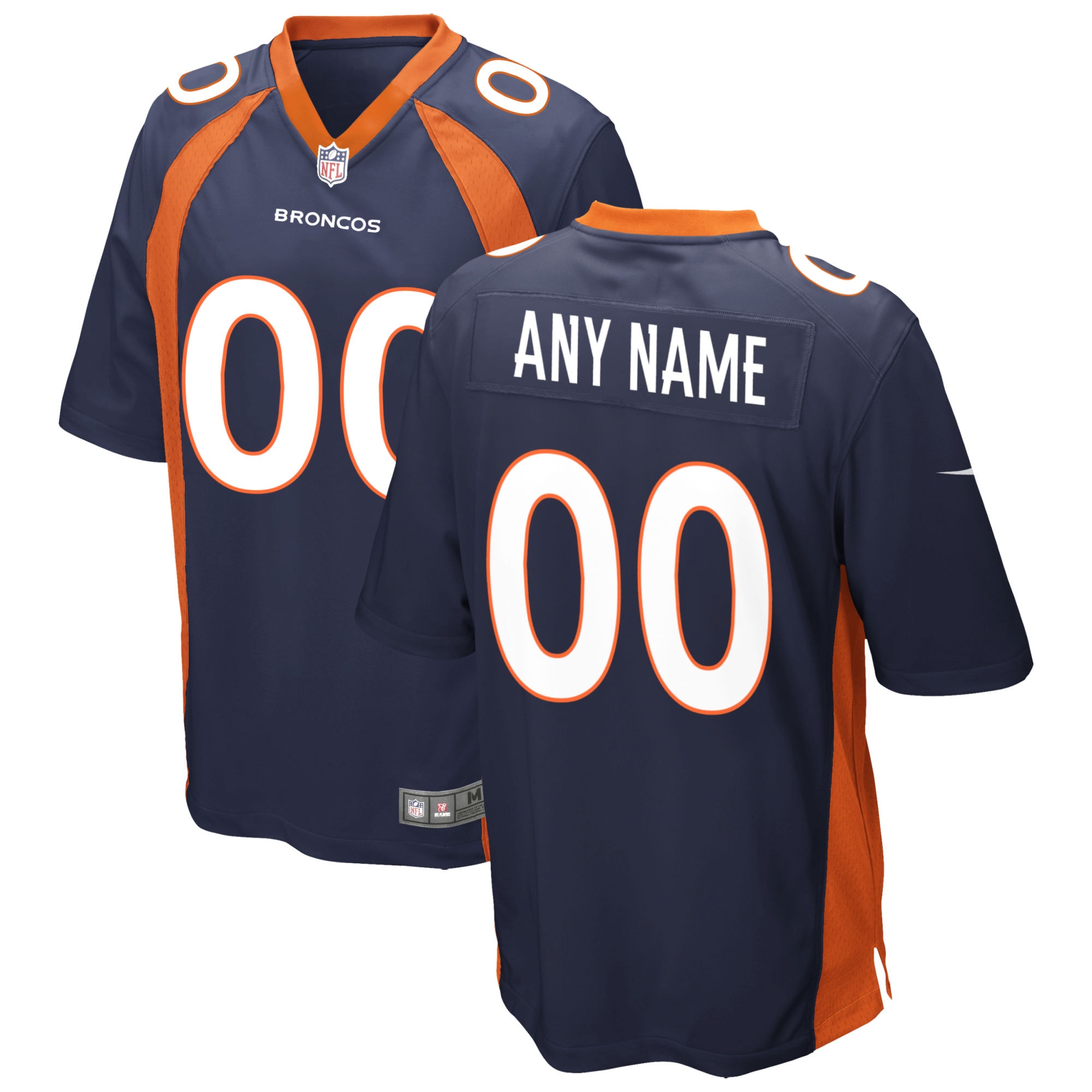 Denver Broncos Nike Alternate Custom Game Jersey - Navy - vstockx