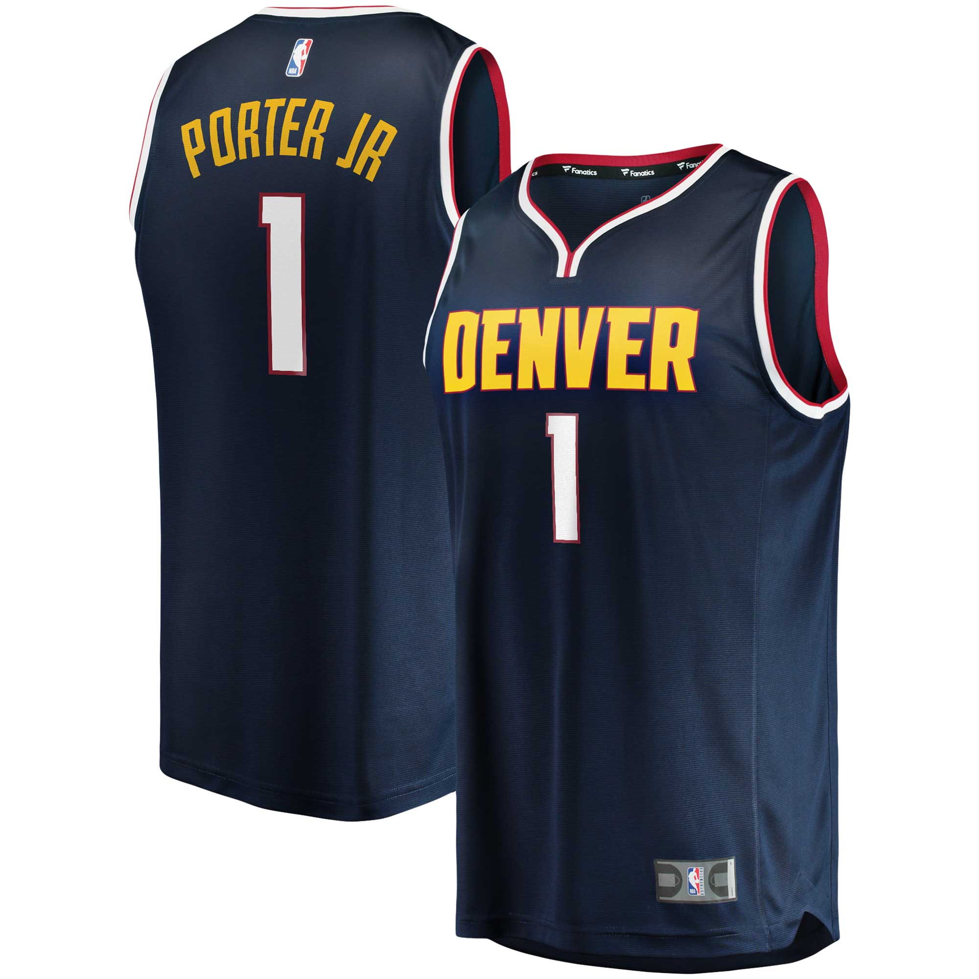 Michael Porter Jr. Denver Nuggets Fanatics Branded Youth 2022/23 Fast Break Player Jersey - Icon Edition - Navy - vstockx