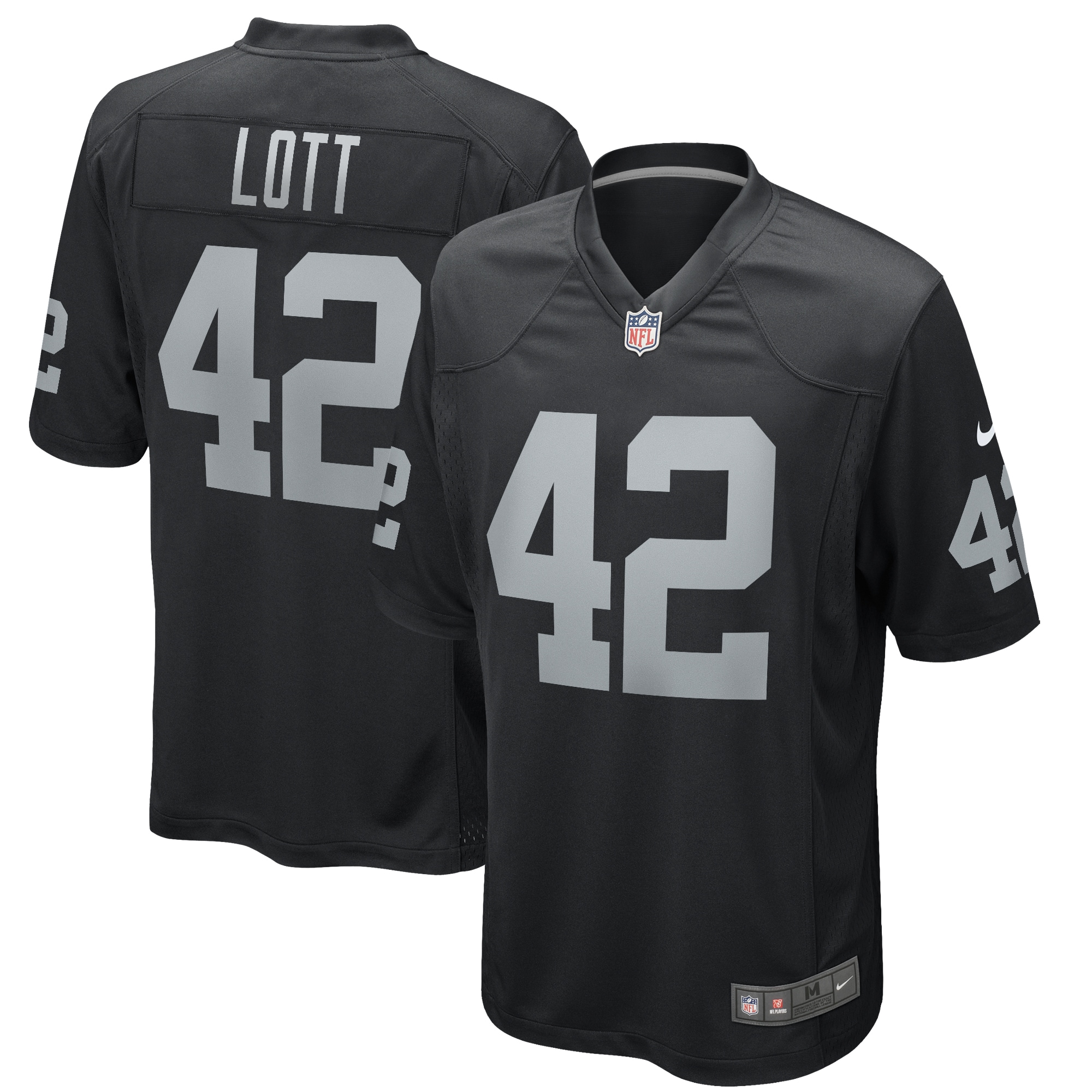 Ronnie Lott Las Vegas Raiders Nike Game Retired Player Jersey - Black - vstockx