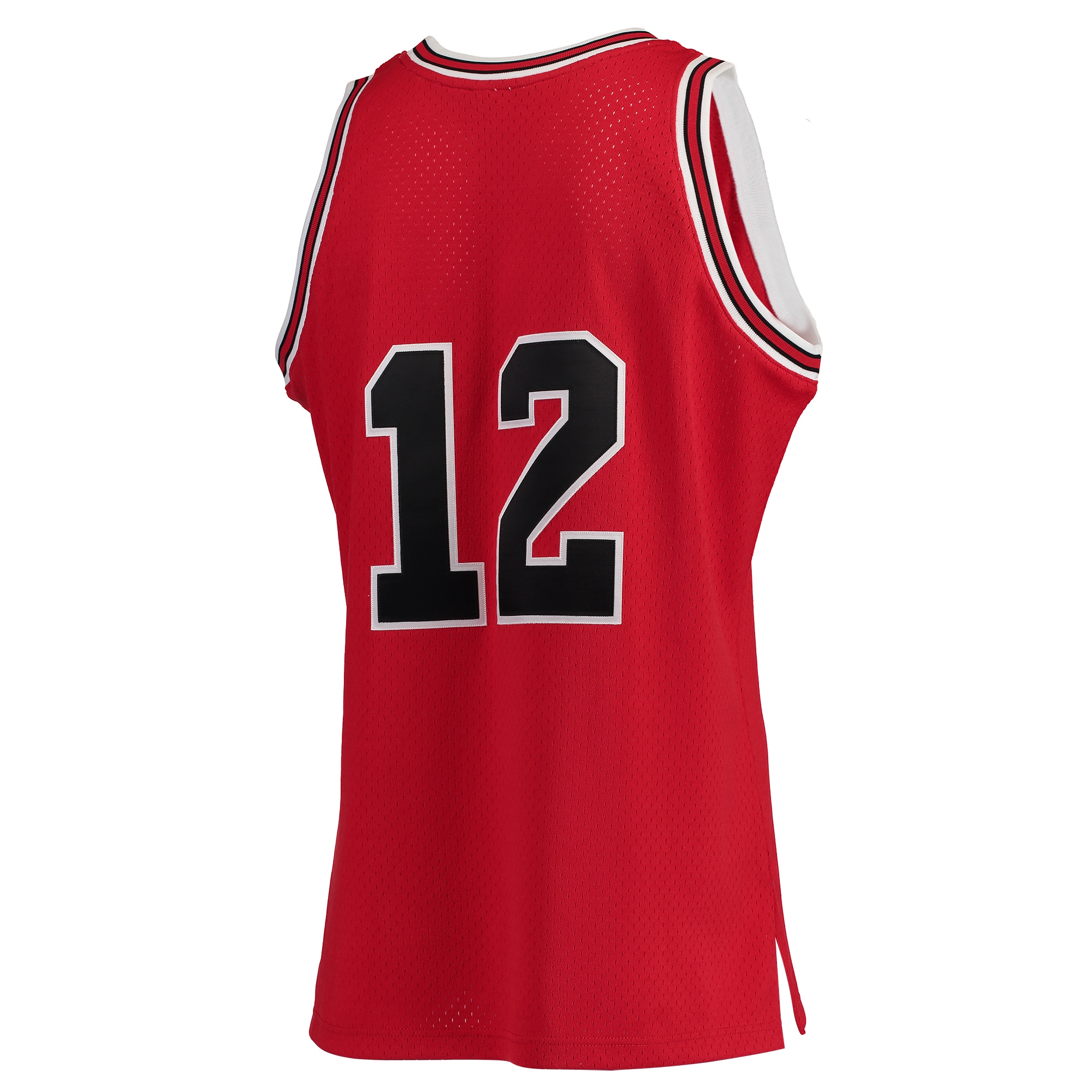 Michael Jordans Chicago Bulls Mitchell & Ness Hardwood Classics #12 Authentic Jersey - Red - vstockx