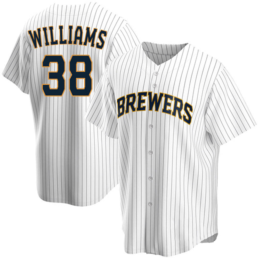 Youth Milwaukee Brewers Devin Williams Cool Base Replica Home Jersey - White - vstockx