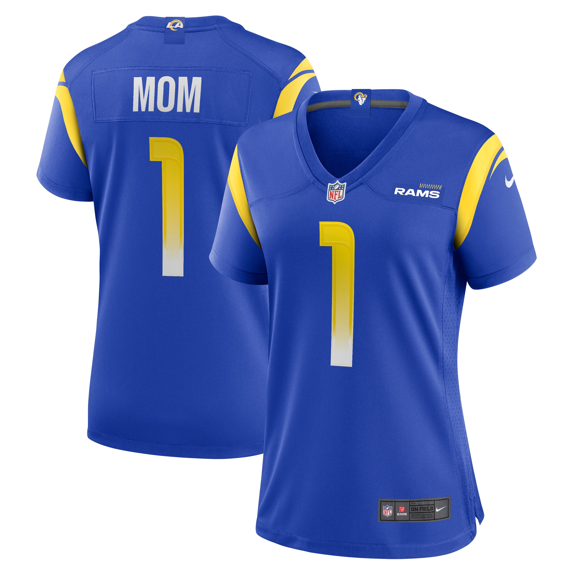Number 1 Mom Los Angeles Rams Nike Women's Game Jersey - Royal - vstockx