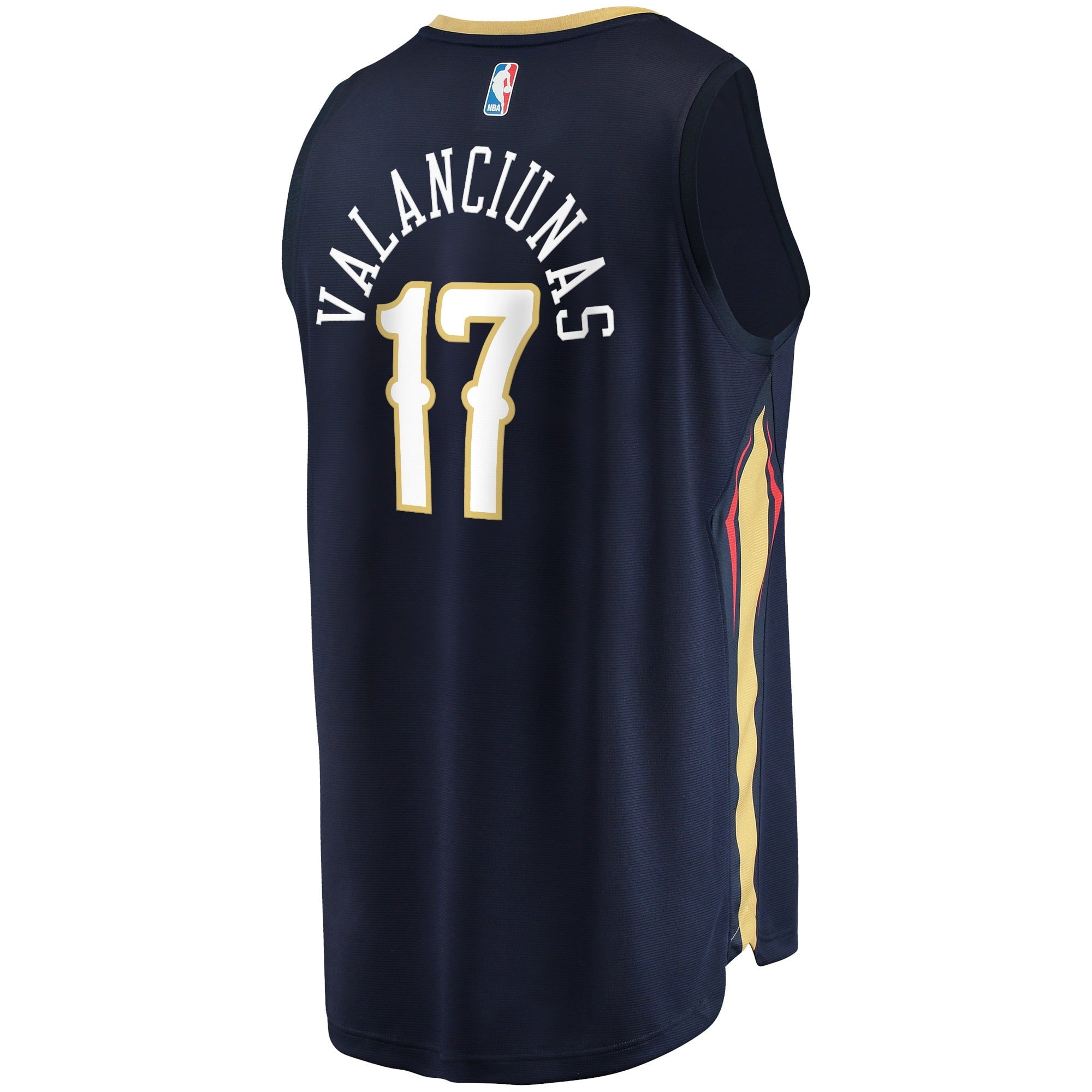 Men's Fanatics Branded Jonas Valanciunas Navy New Orleans Pelicans 2021/22 Fast Break Replica Jersey - Icon Edition - vstockx