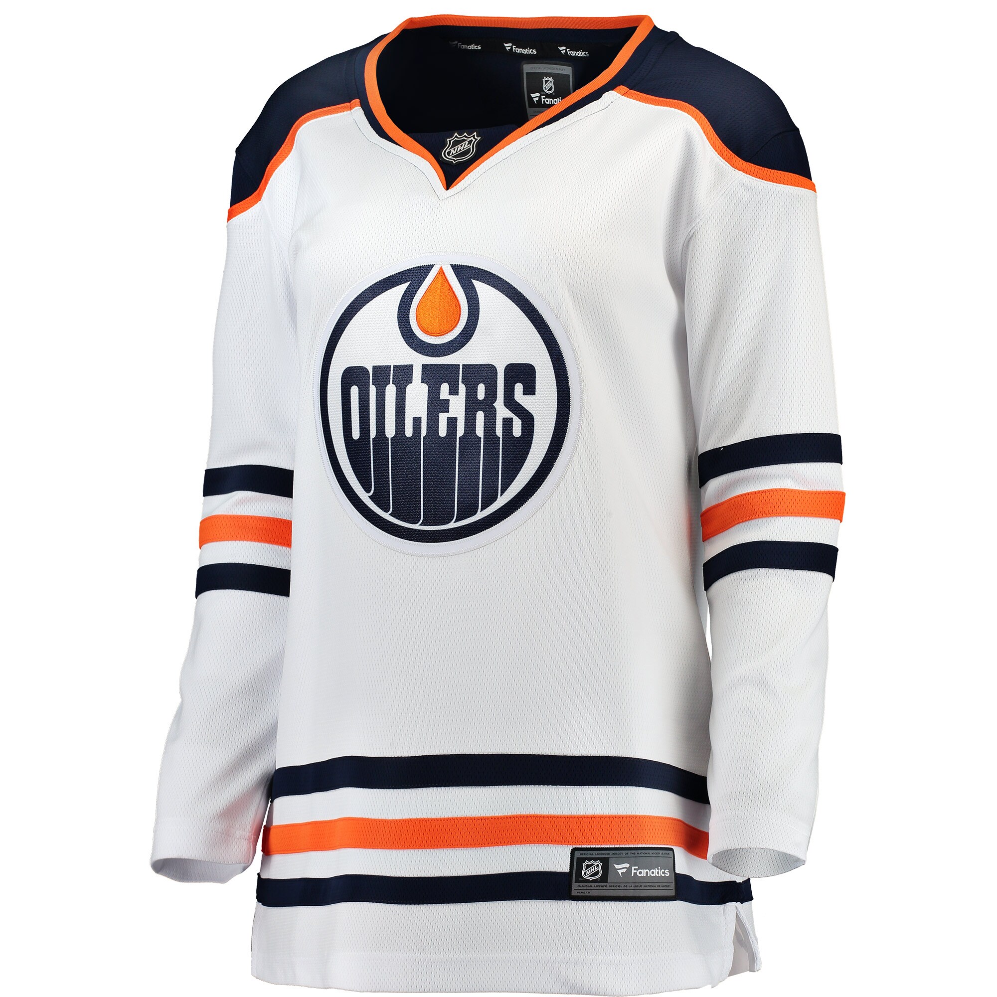 Edmonton Oilers Fanatics Branded Women's Away Breakaway Jersey - White - vstockx
