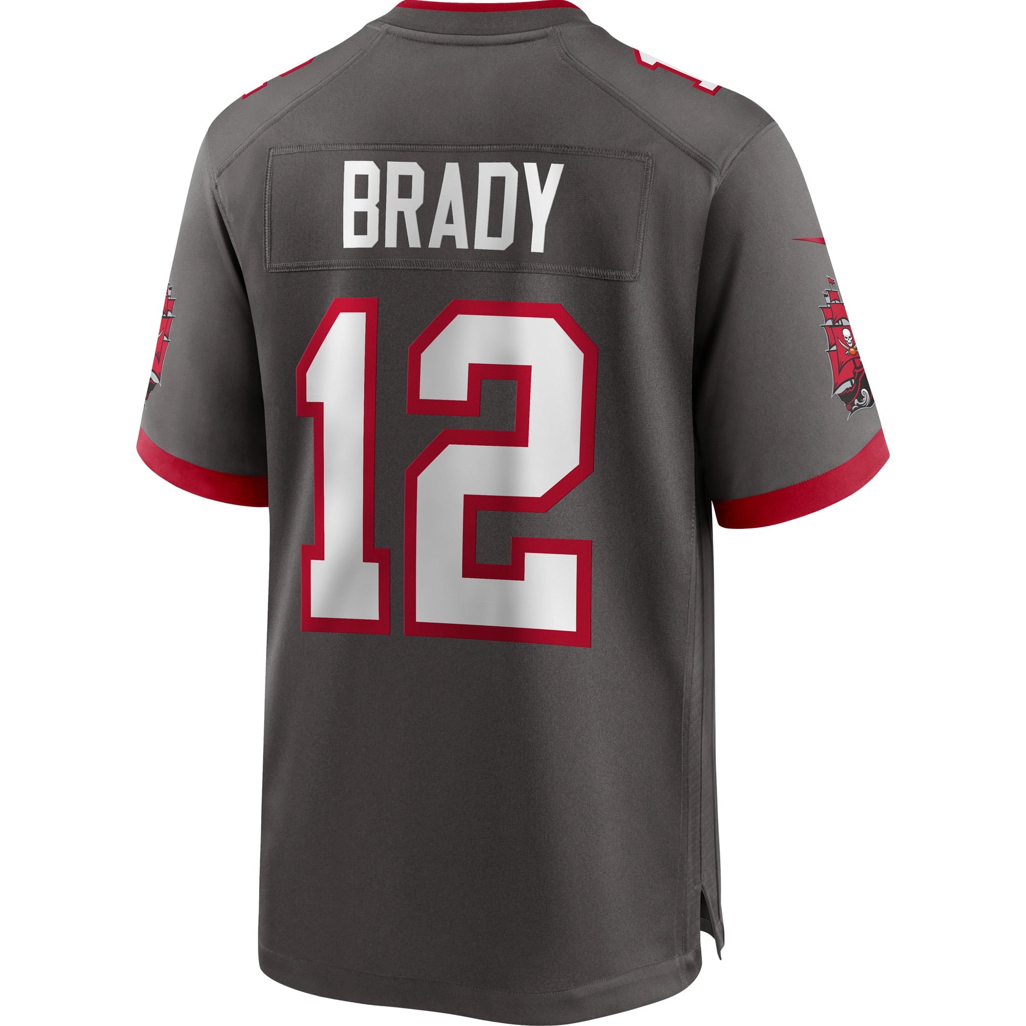 Men's Nike Tom Brady Pewter Tampa Bay Buccaneers Alternate Game Jersey - vstockx